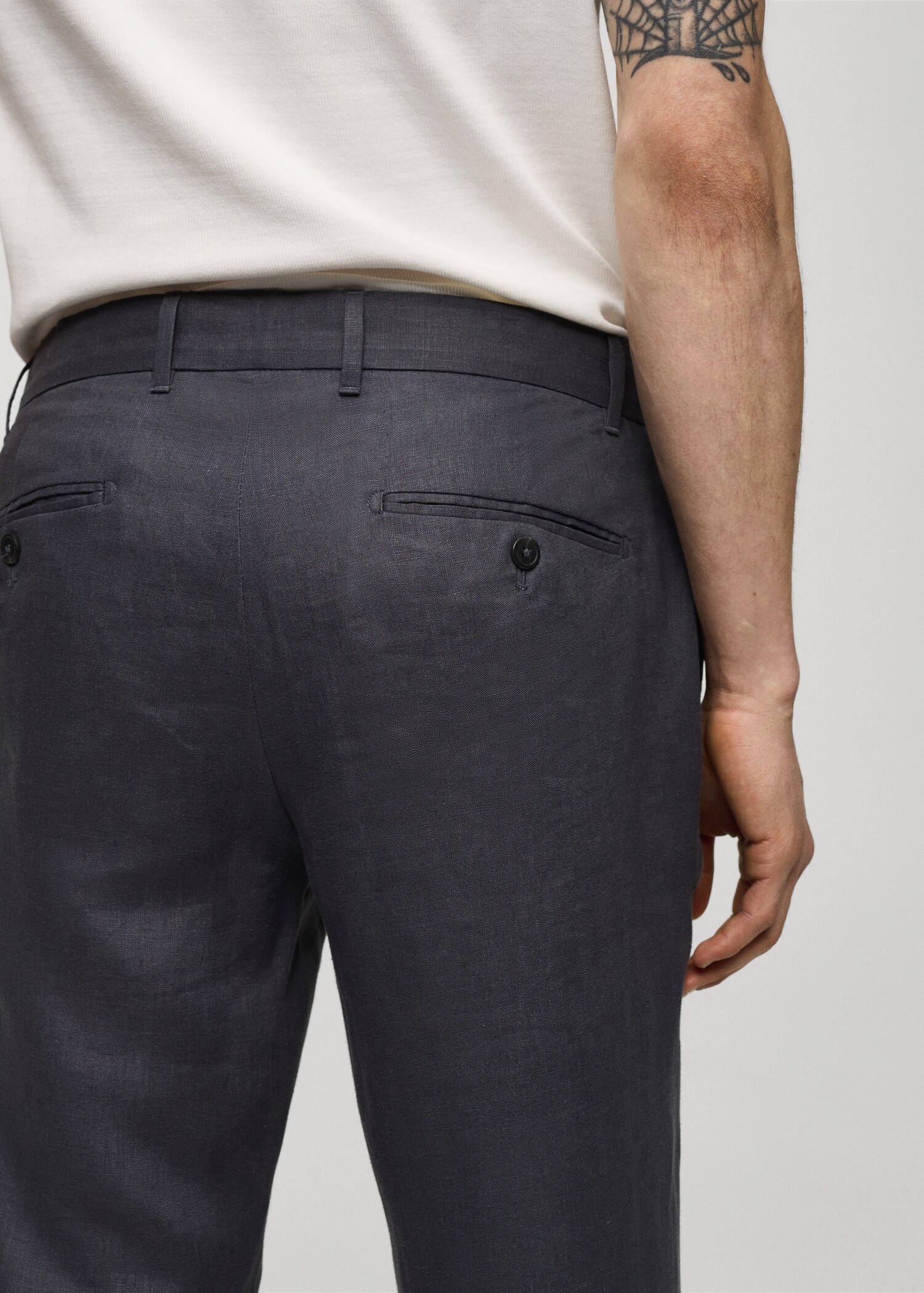 Pantalon 100 % lin slim fit - Détail de l'article 6