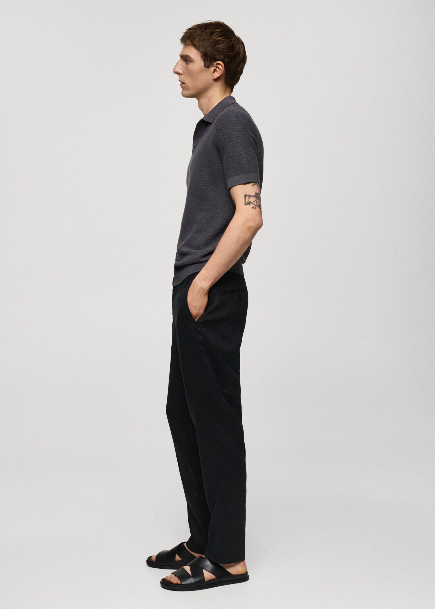 Pantalon 100 % lin slim fit - Détail de l'article 2