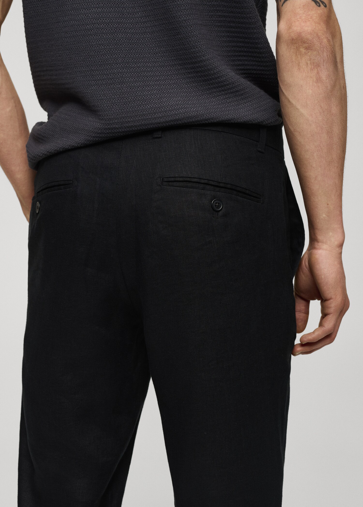 Pantalon 100 % lin slim fit - Détail de l'article 6