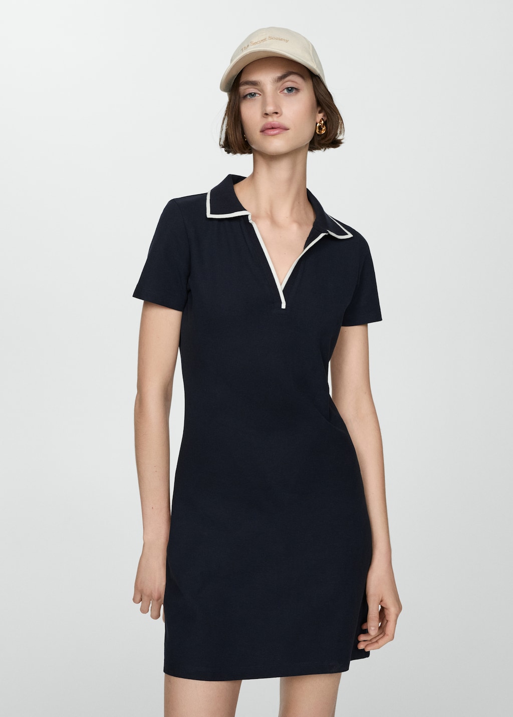 Black polo neck bodycon dress online