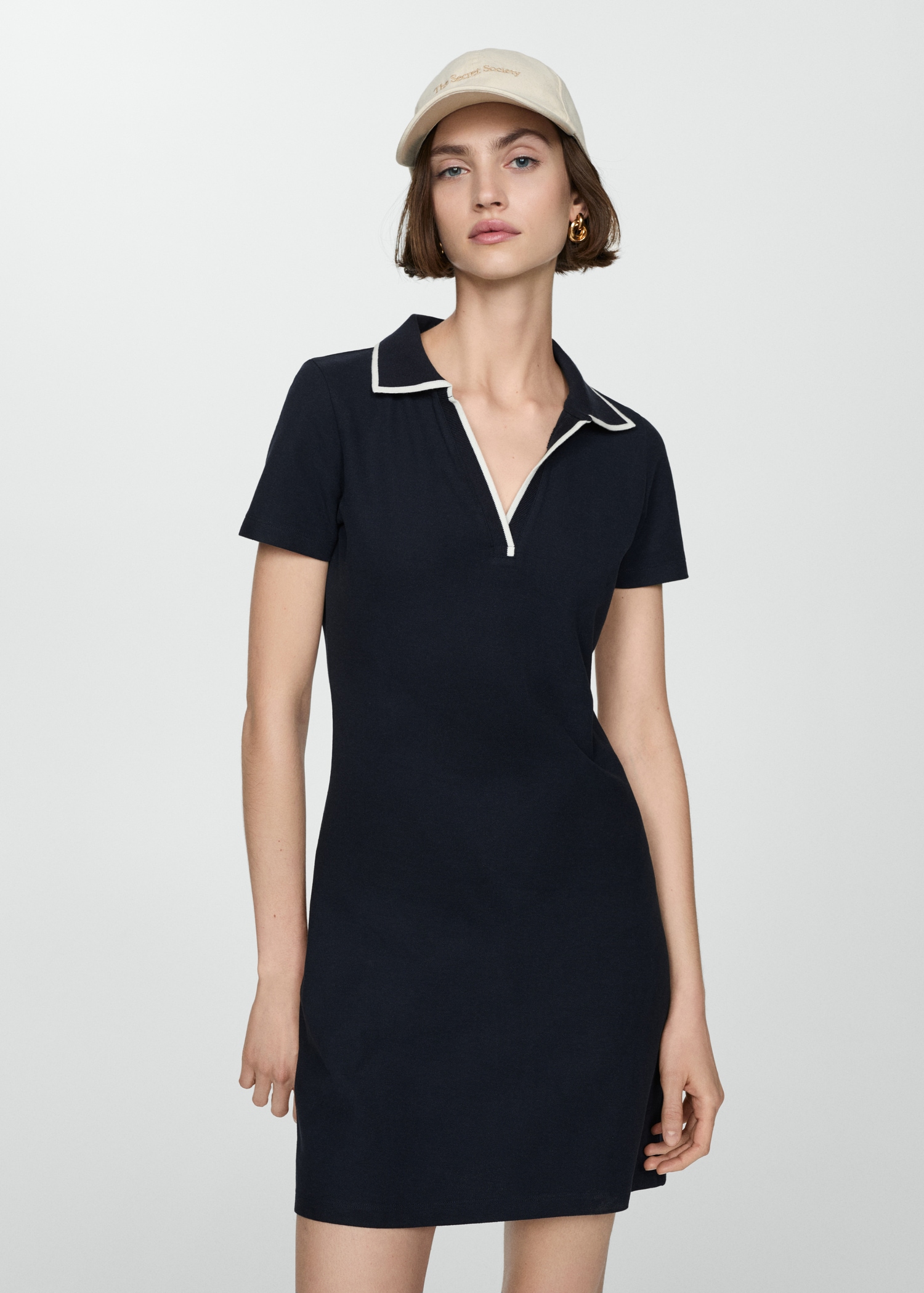 Polo neck dress - Medium plane