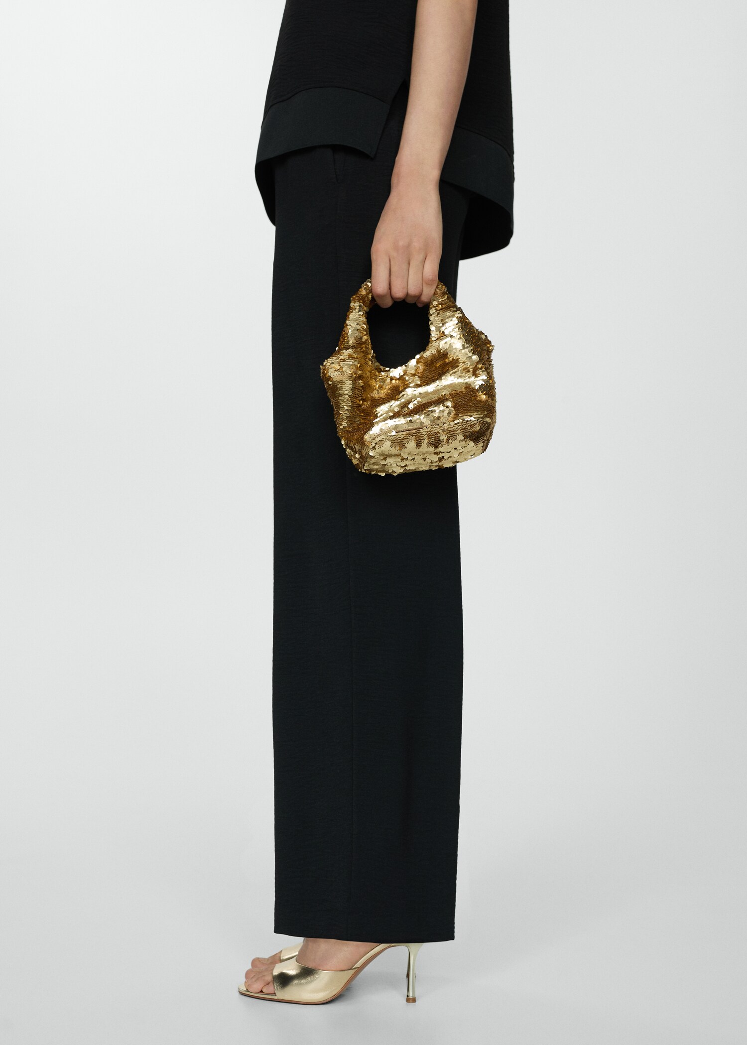 Wide leg fluid trousers - Medium plane