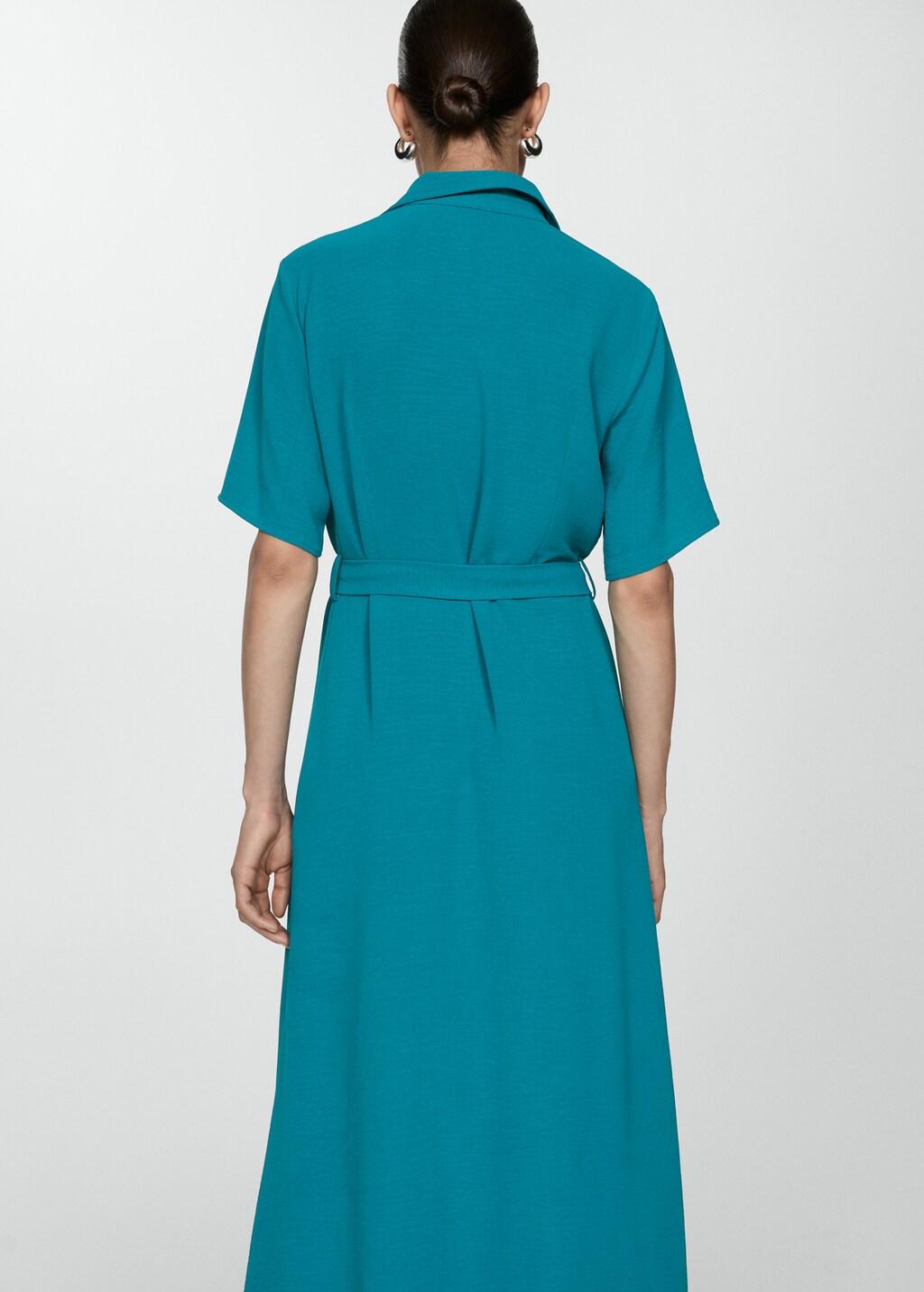 Bow shirt dress