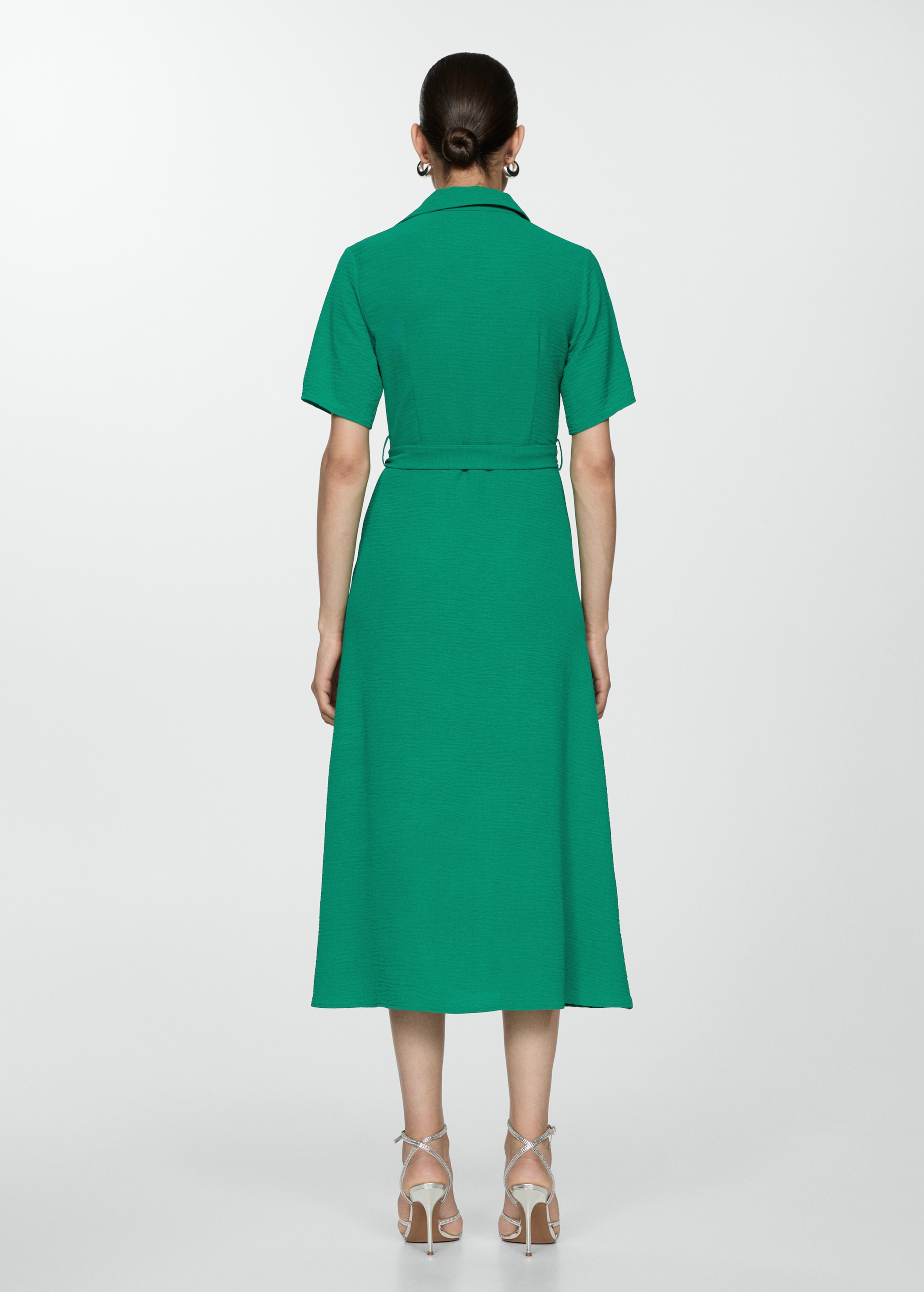 Vestido Verde Satinado Mango Vestido Lencero Verde Mango Vestido