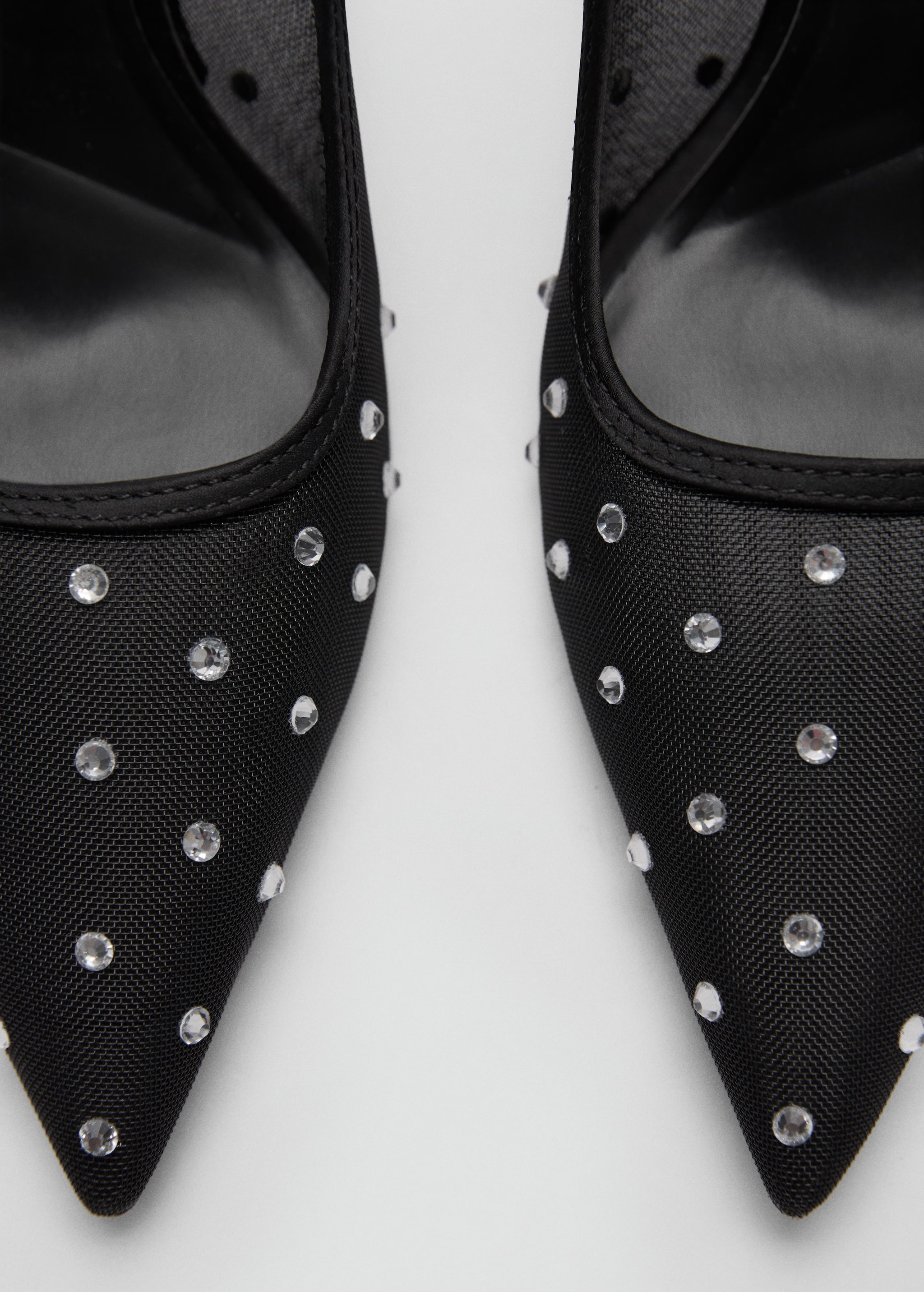 Glitter mesh heeled shoes - Details of the article 2