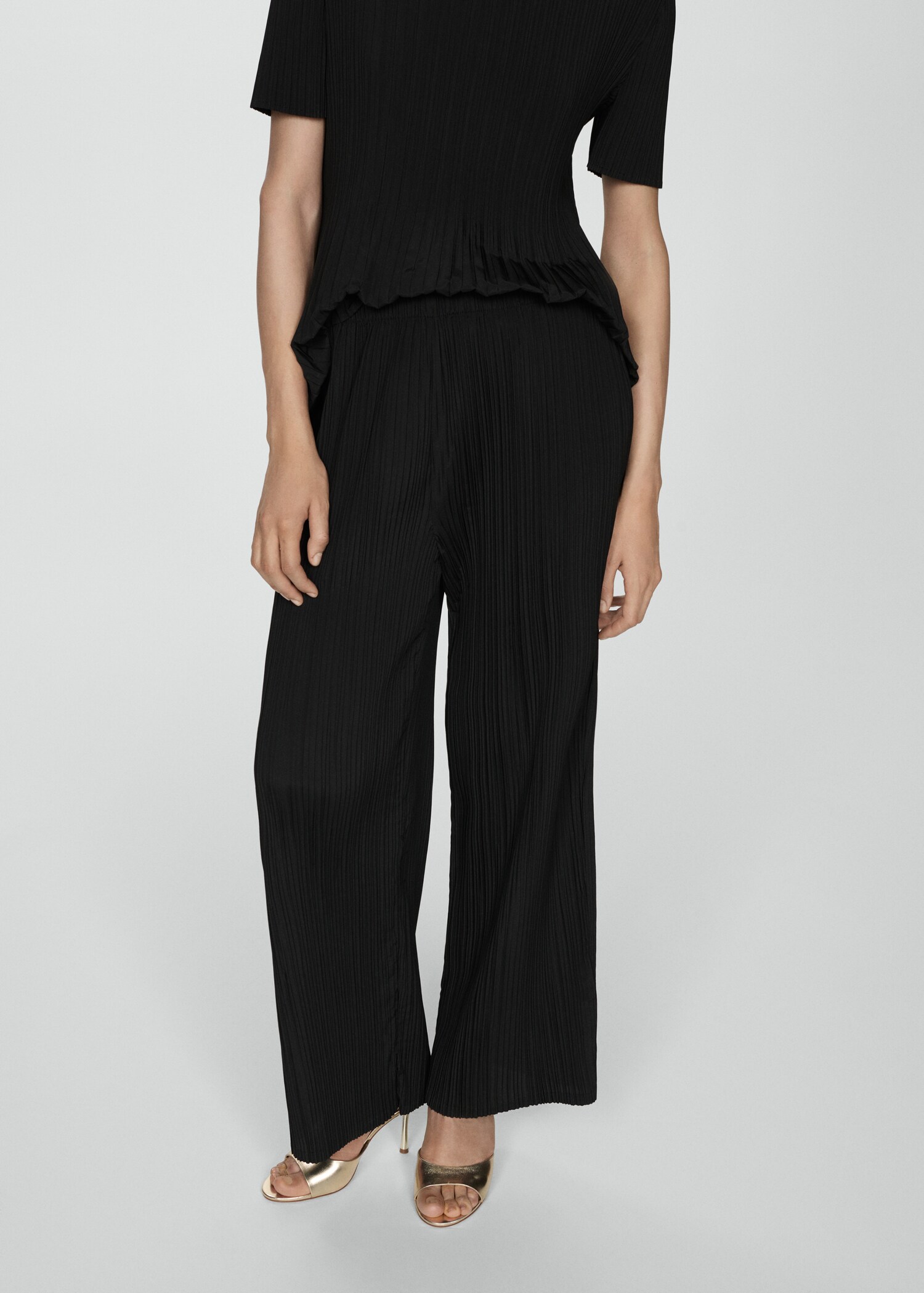 Pantalon plissé fluide - Plan moyen