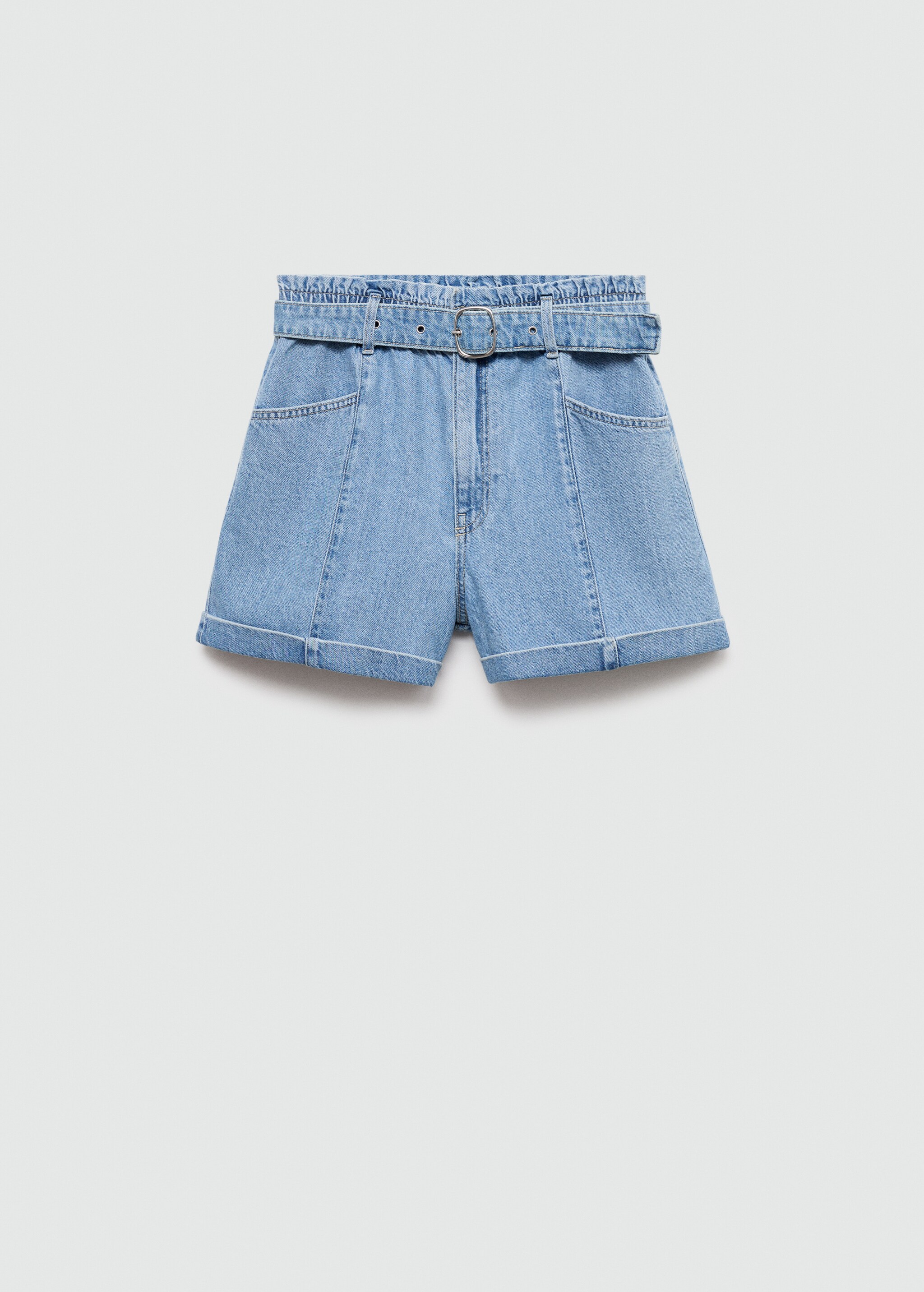 Denim shorts with belt - Article without model