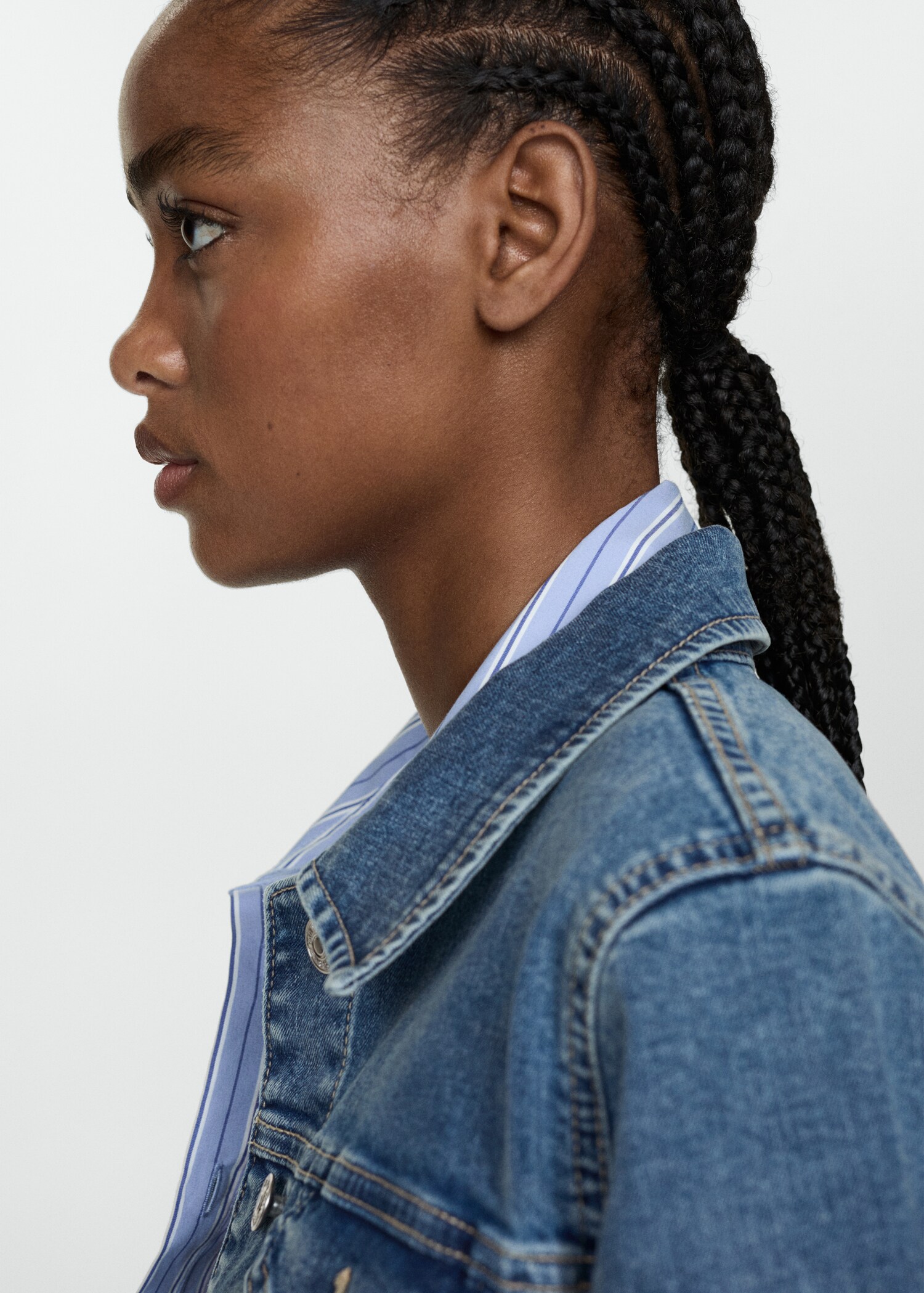 Pocketed denim jacket - Details of the article 1