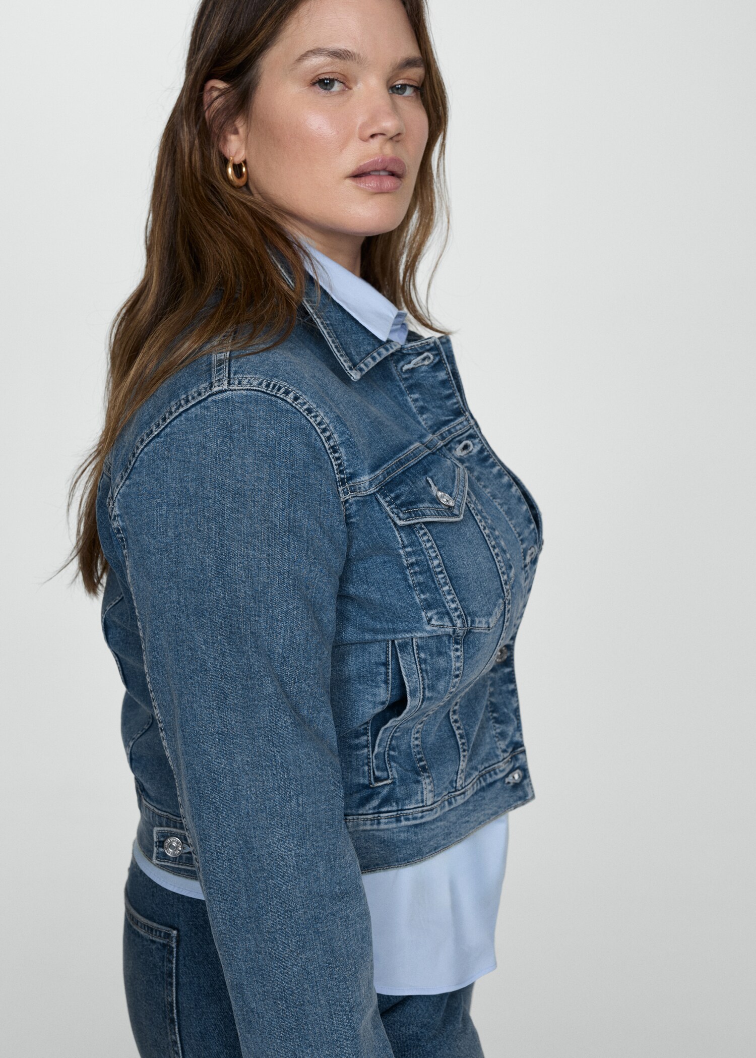 Pocketed denim jacket - Details of the article 5
