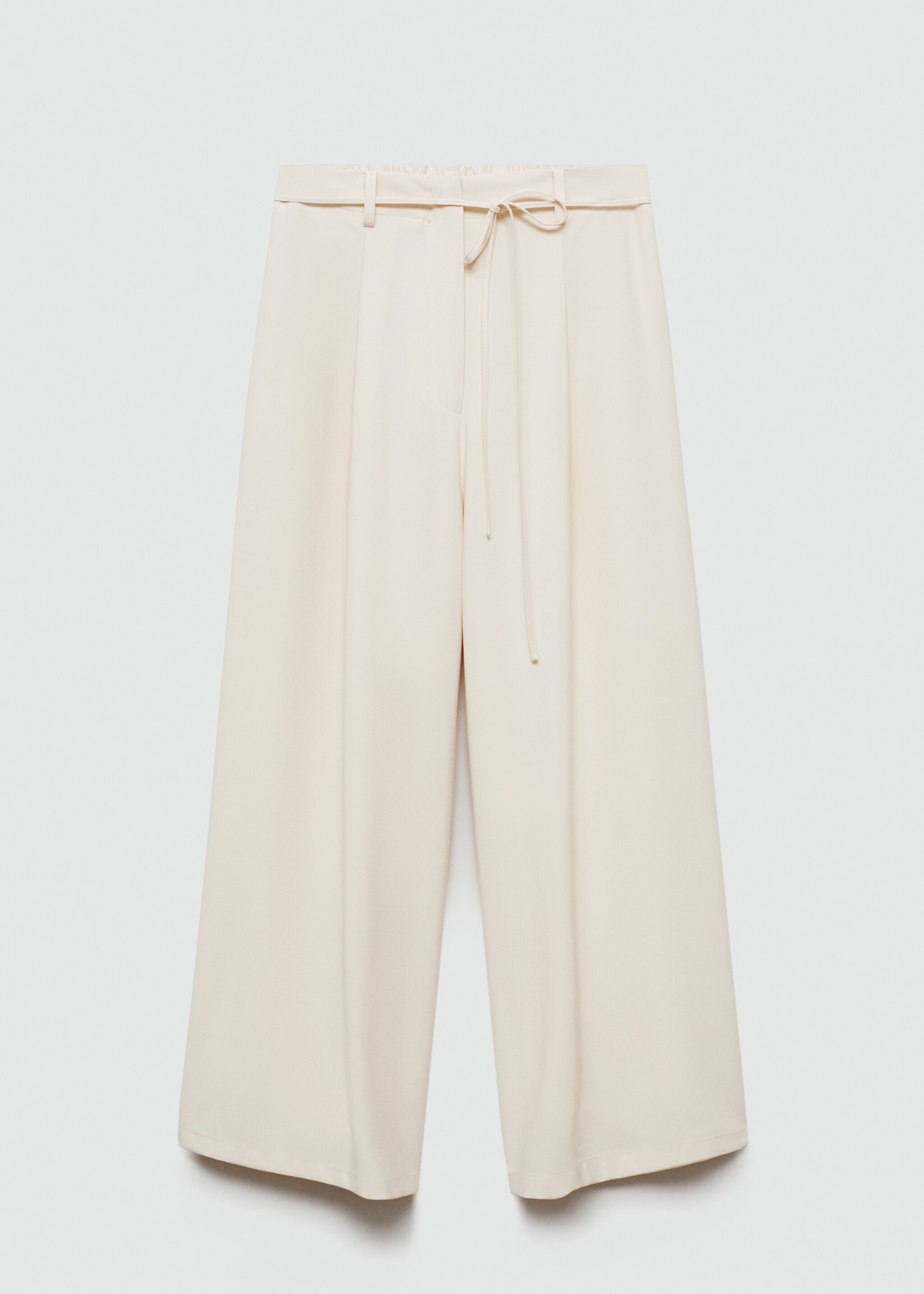 Wideleg trousers with elastic waist - Article without model