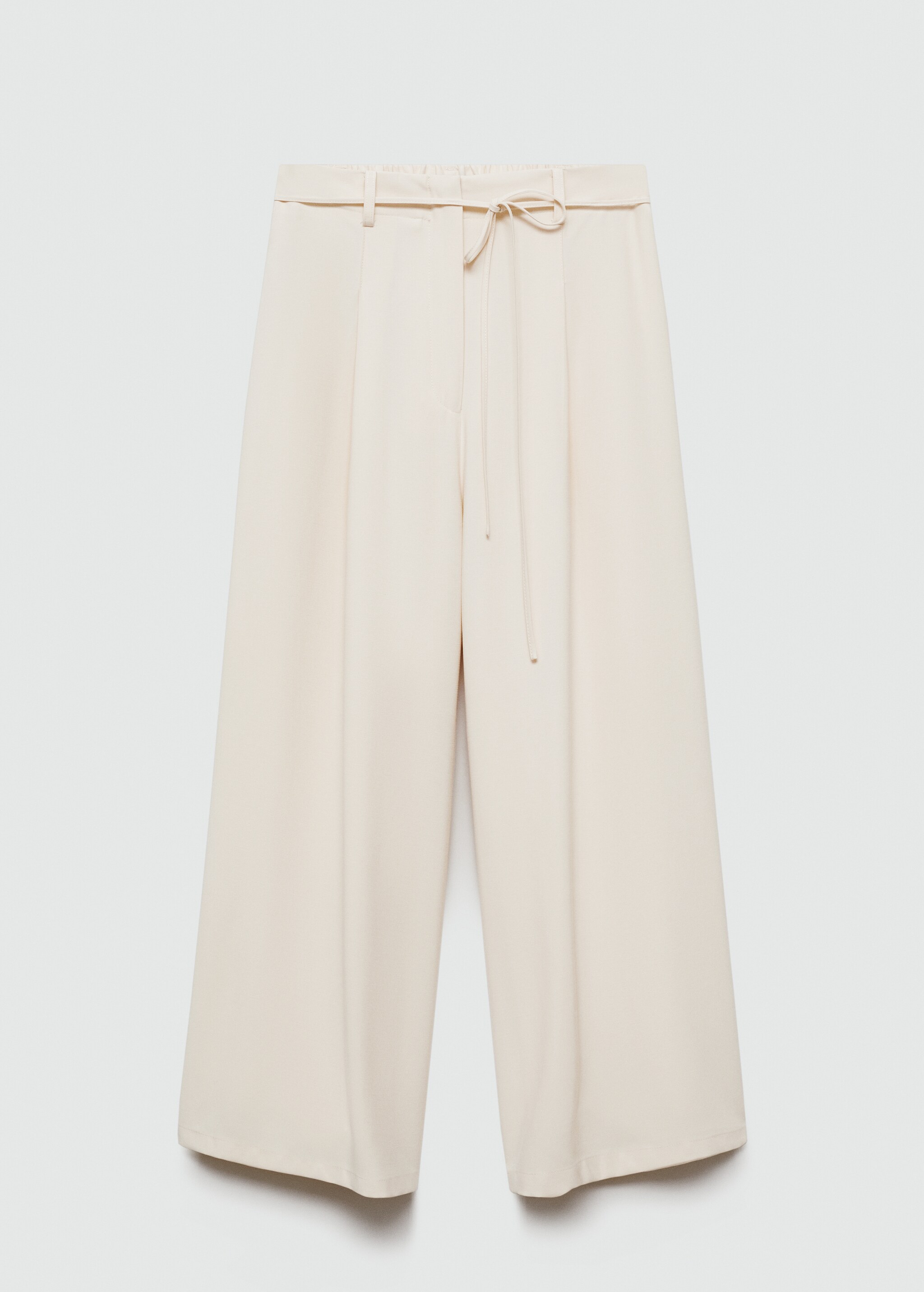 Tie wideleg trousers - Article without model
