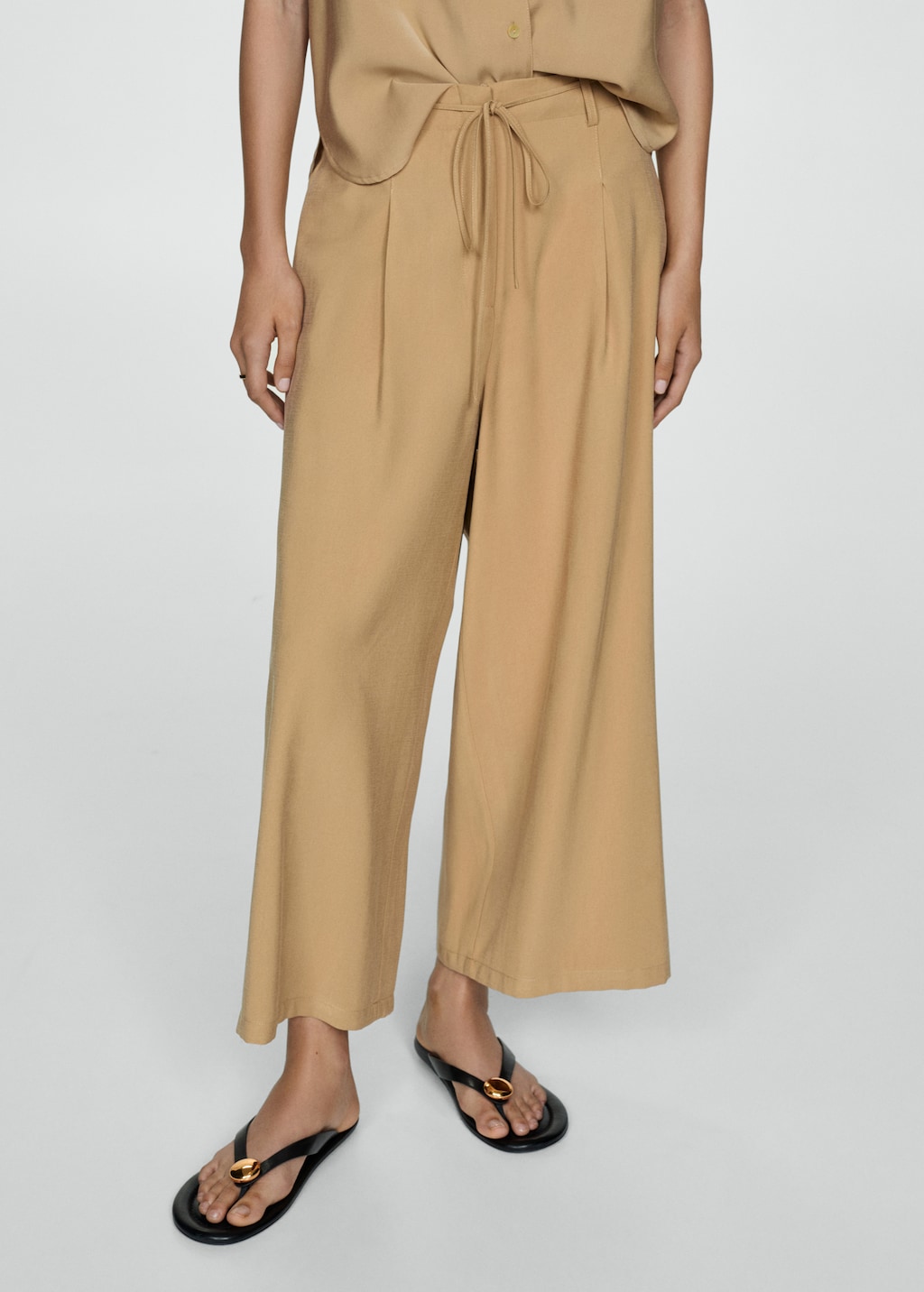 Mango Wideleg-Hose mit Stretchbund