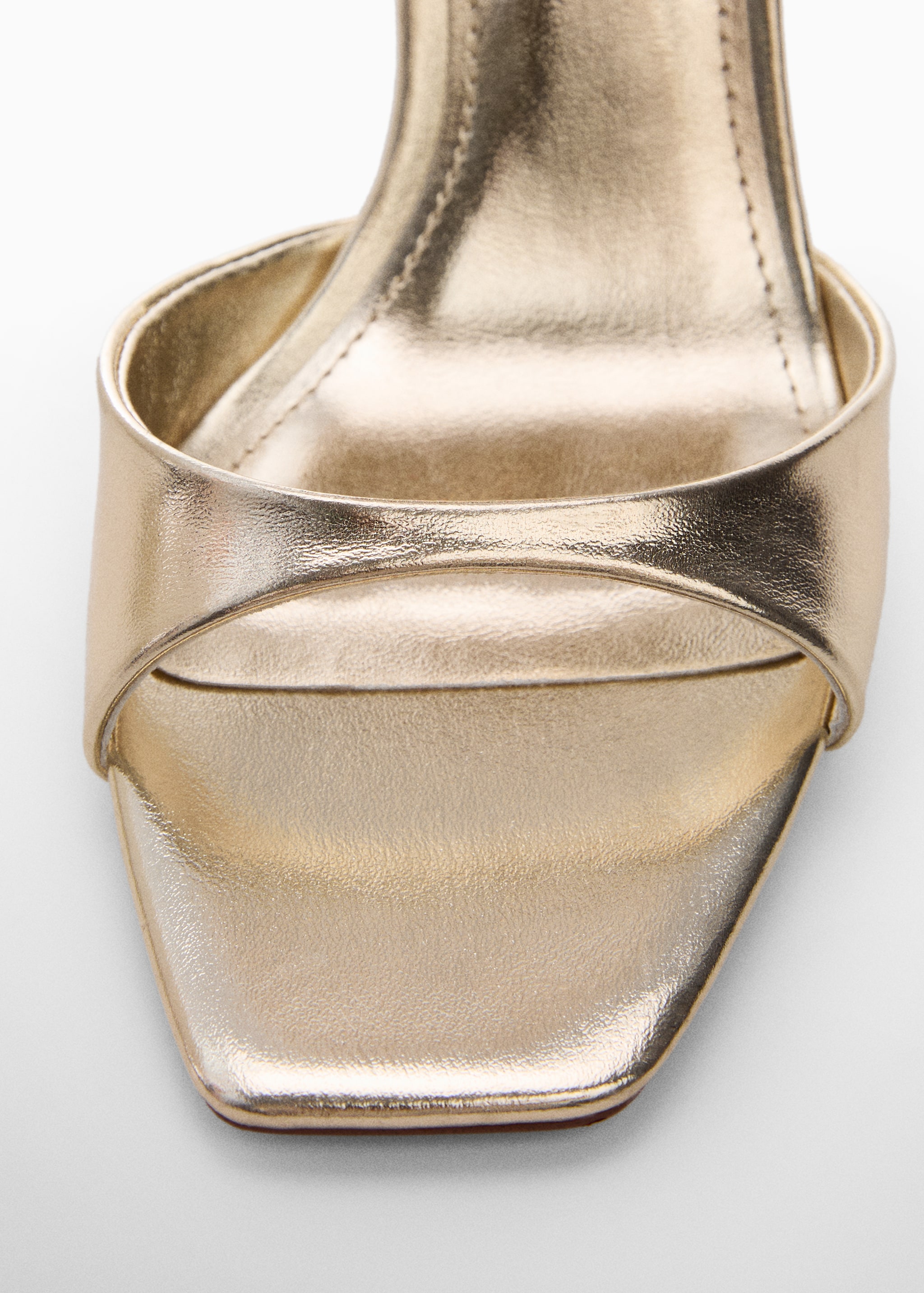 Metallic-effect heeled sandals - Details of the article 2