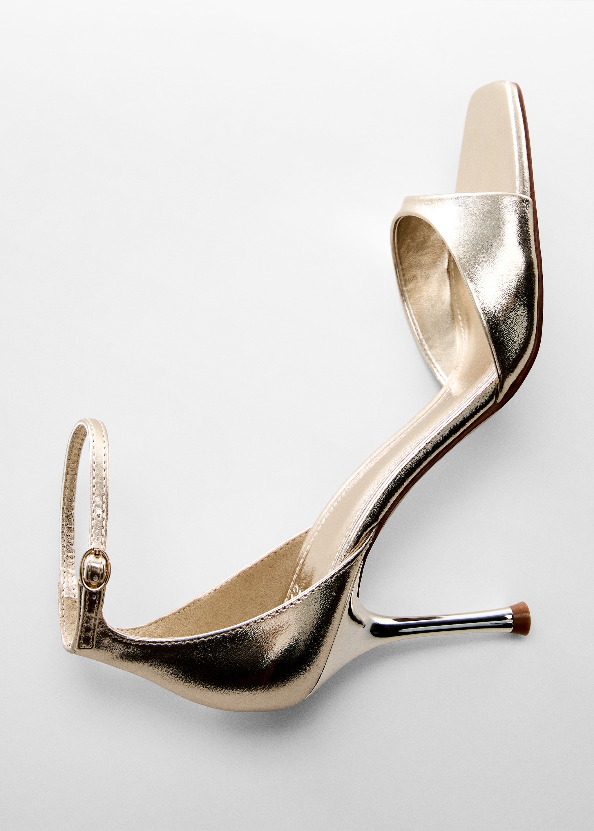 Metallic-effect heeled sandals - Details of the article 5