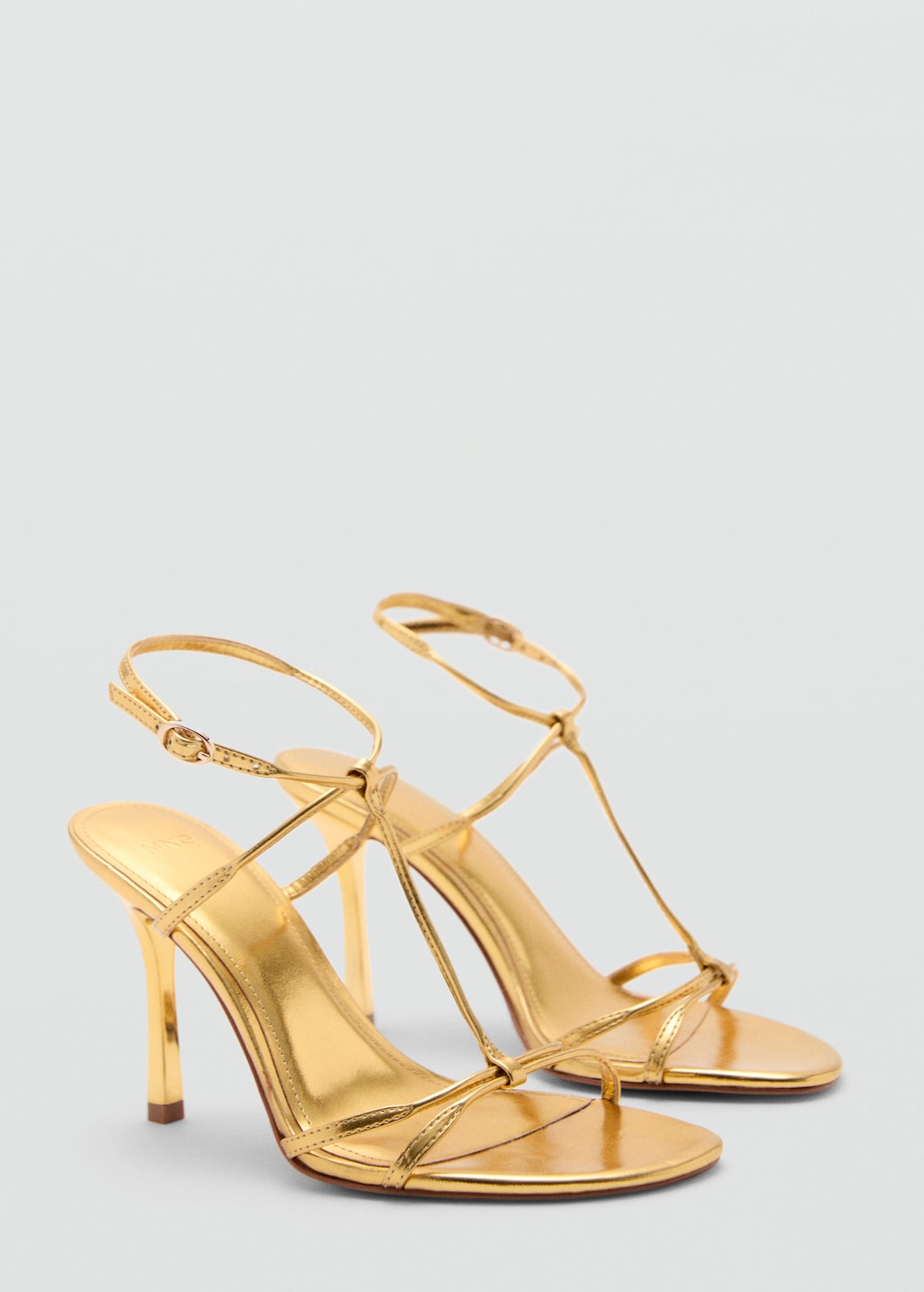 Metallic straps sandals Women MANGO Canada