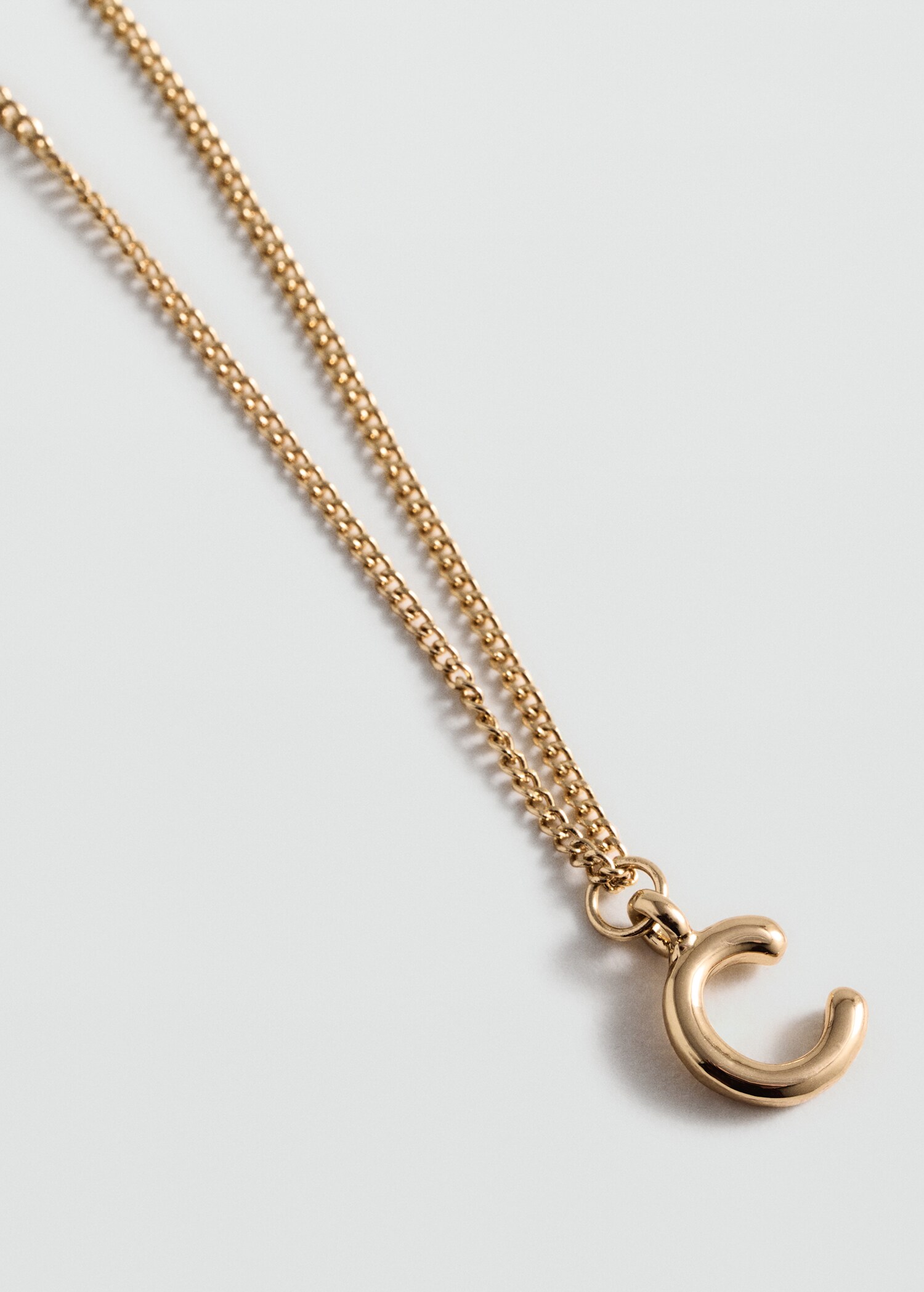 Letter Pendant Necklace - Medium plane