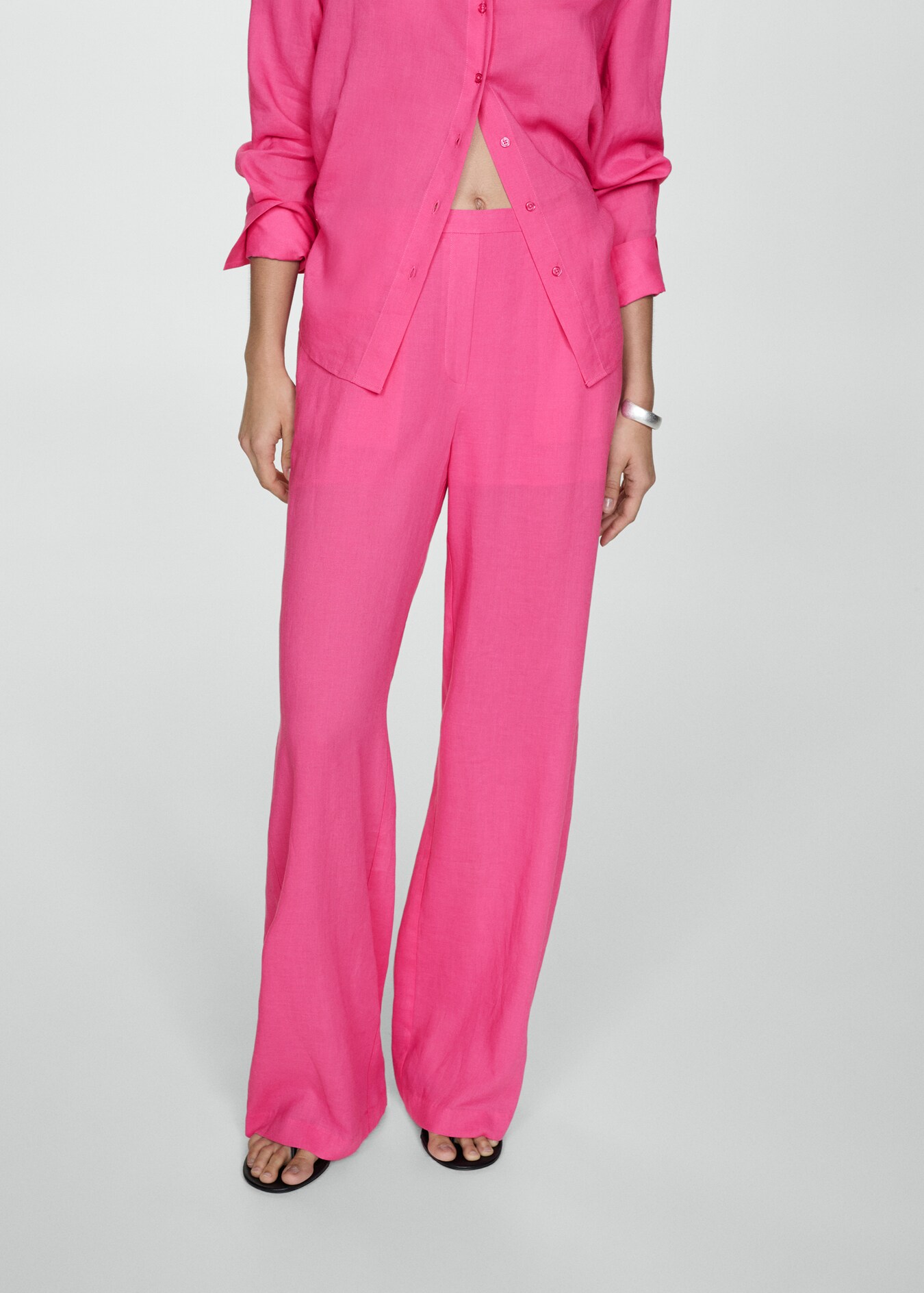 Lyocell Wrinkle-Resistant Easy Straight Leg Pants