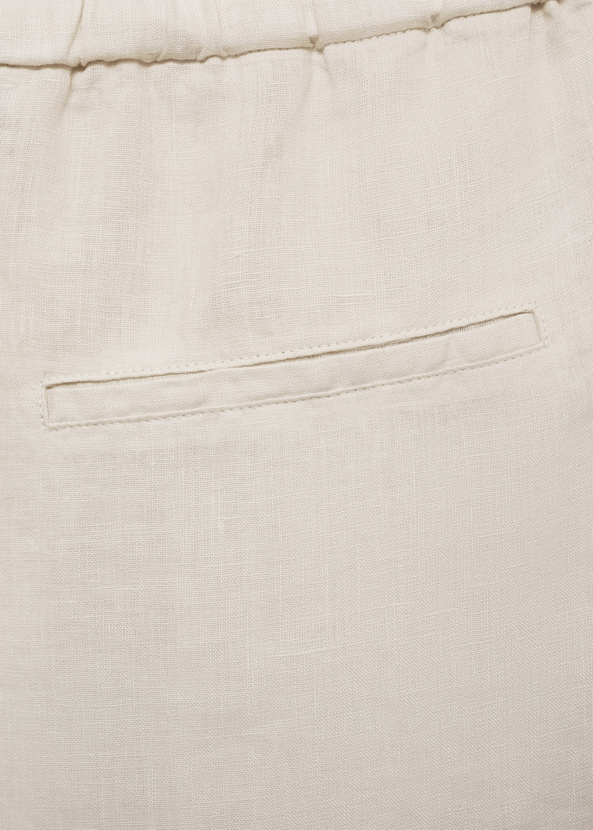 Linen jogger pants - Details of the article 0