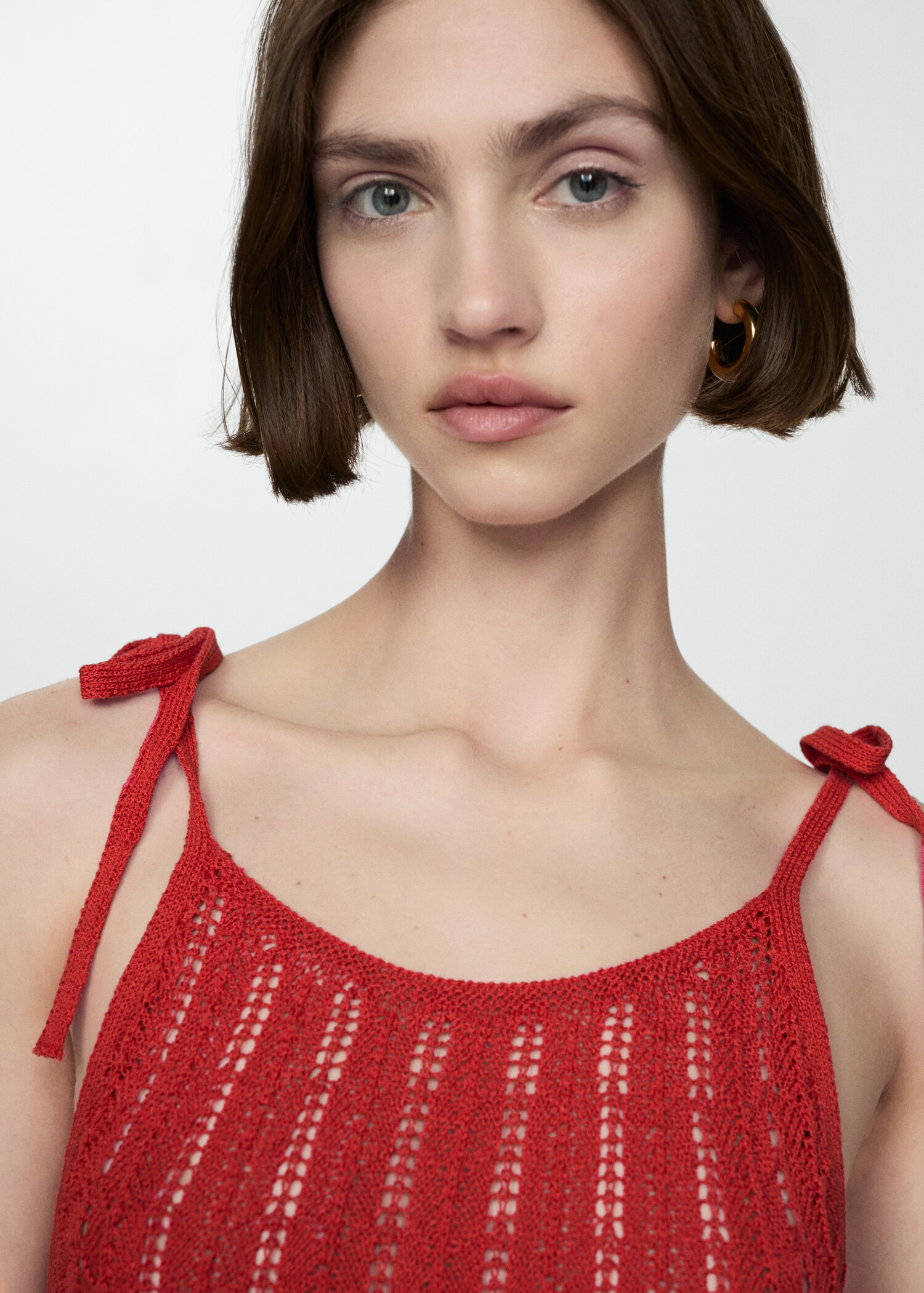 Robe maille ajourée nœuds - Détail de l'article 1