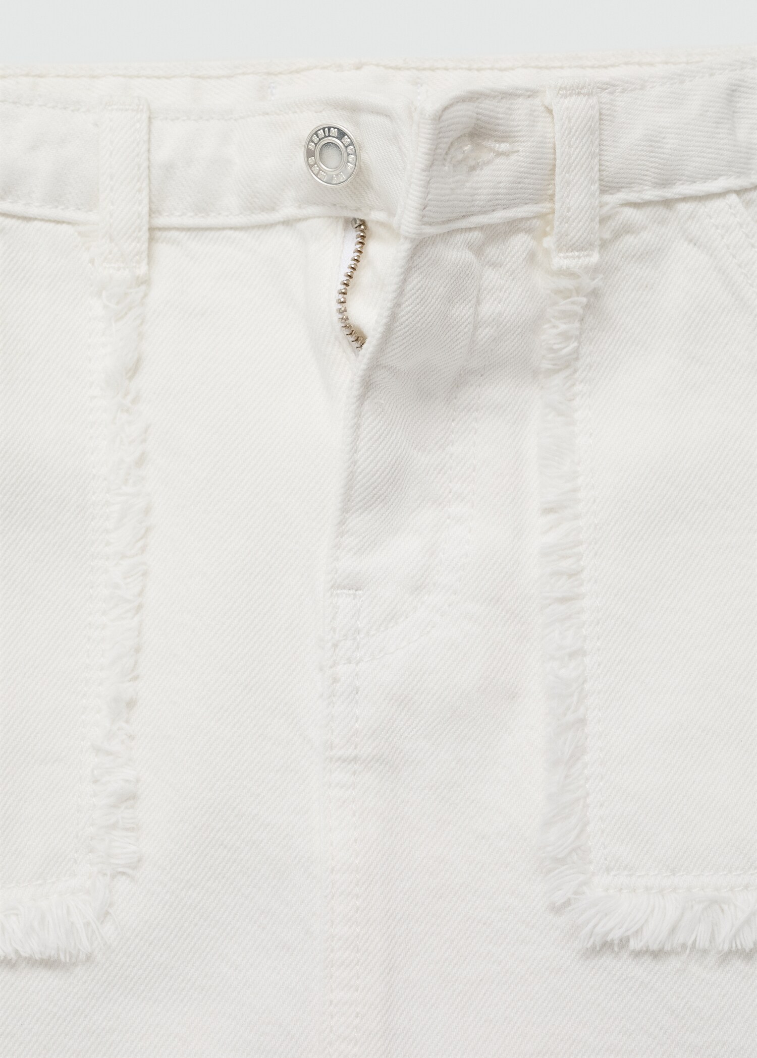 Denim skirt with frayed ends - Details of the article 8