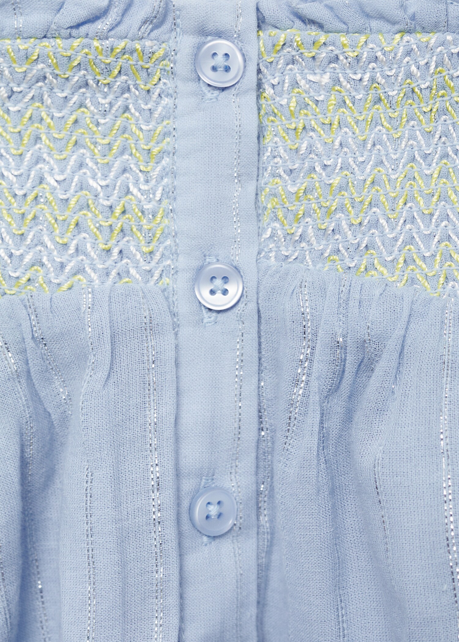 Embroidered cotton blouse - Details of the article 8
