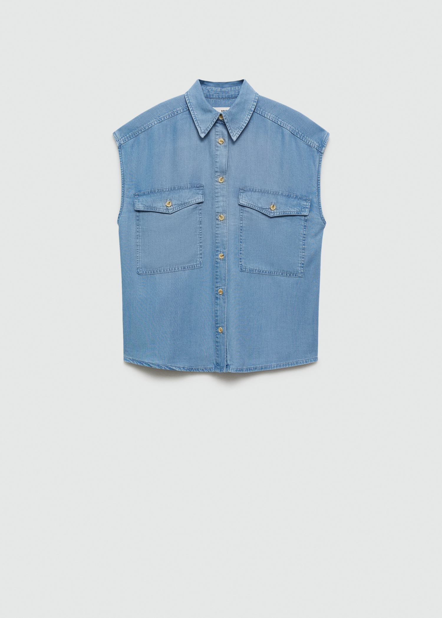 Lyocell sleeveless shirt - Article without model