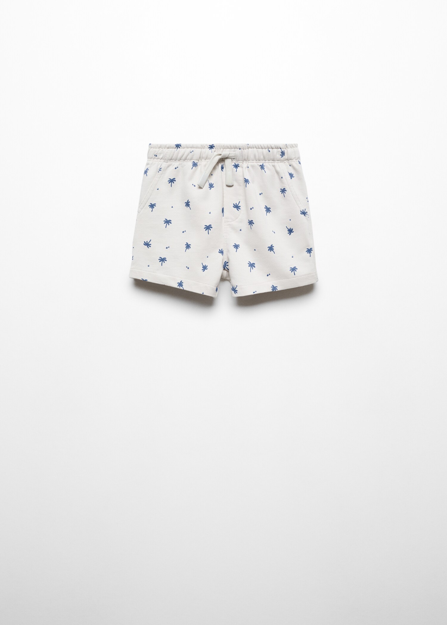 Palm trees print Bermuda shorts - Article without model