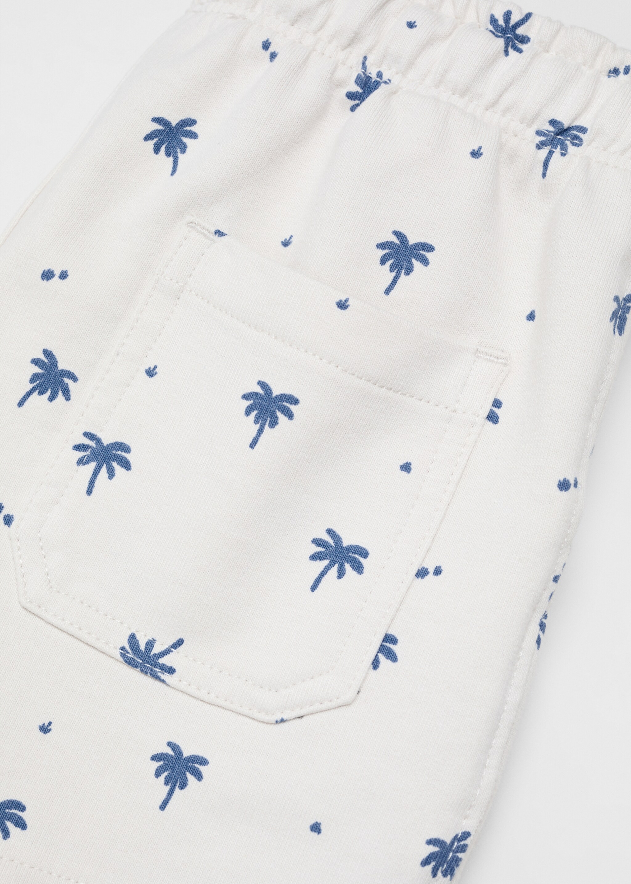 Palm trees print Bermuda shorts - Details of the article 0