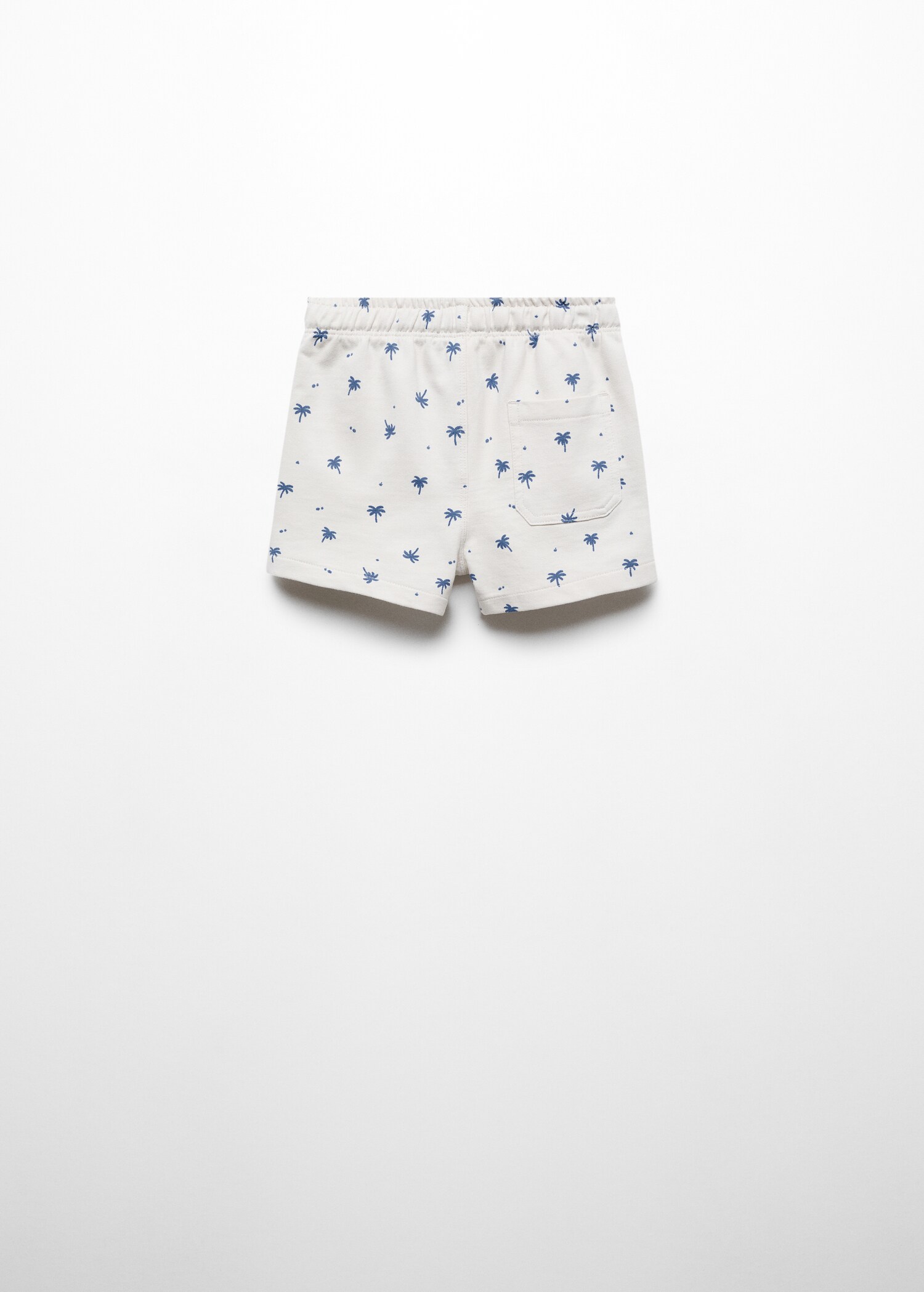 Palm trees print Bermuda shorts - Reverse of the article