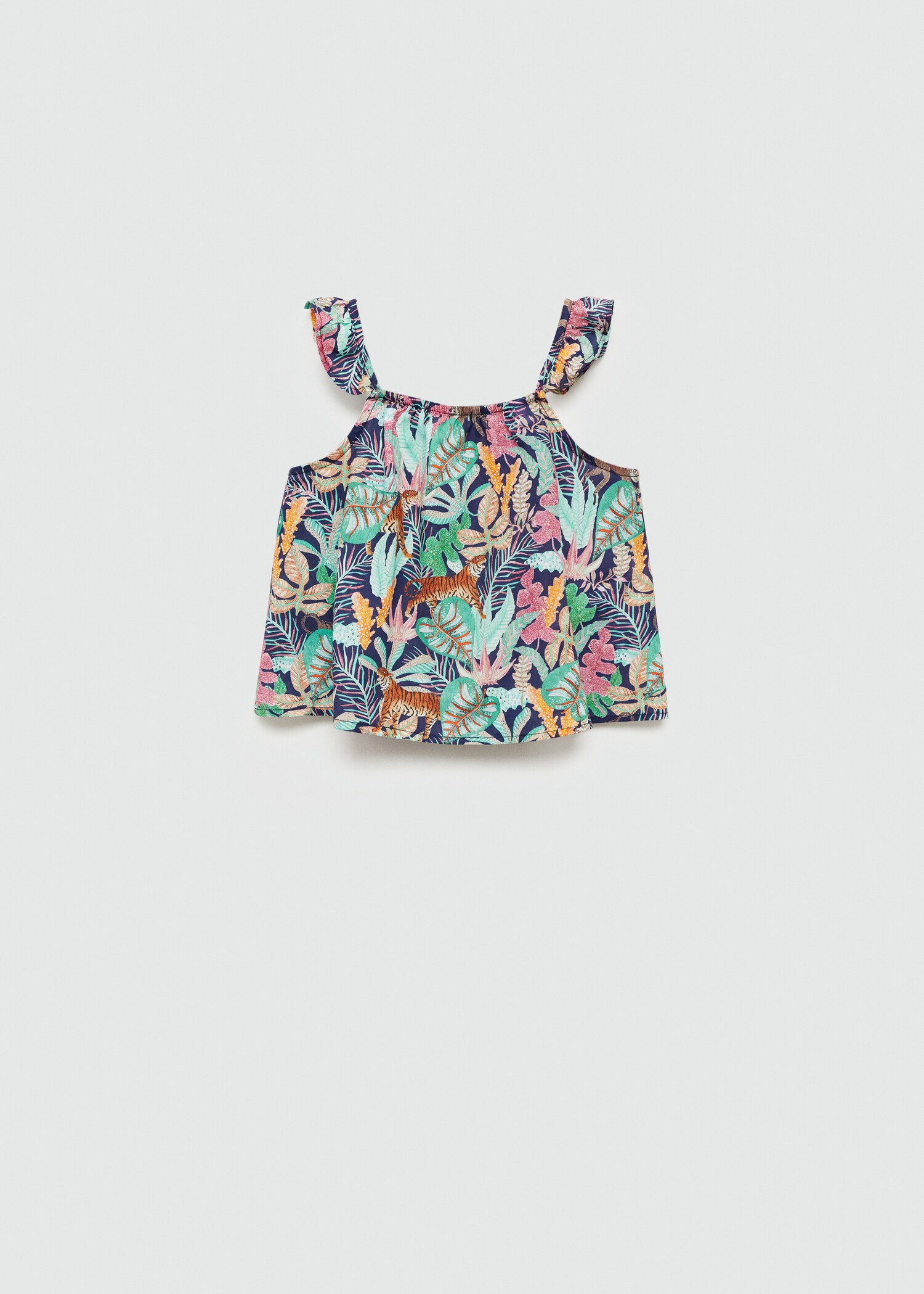 Tropical print blouse - Reverse of the article