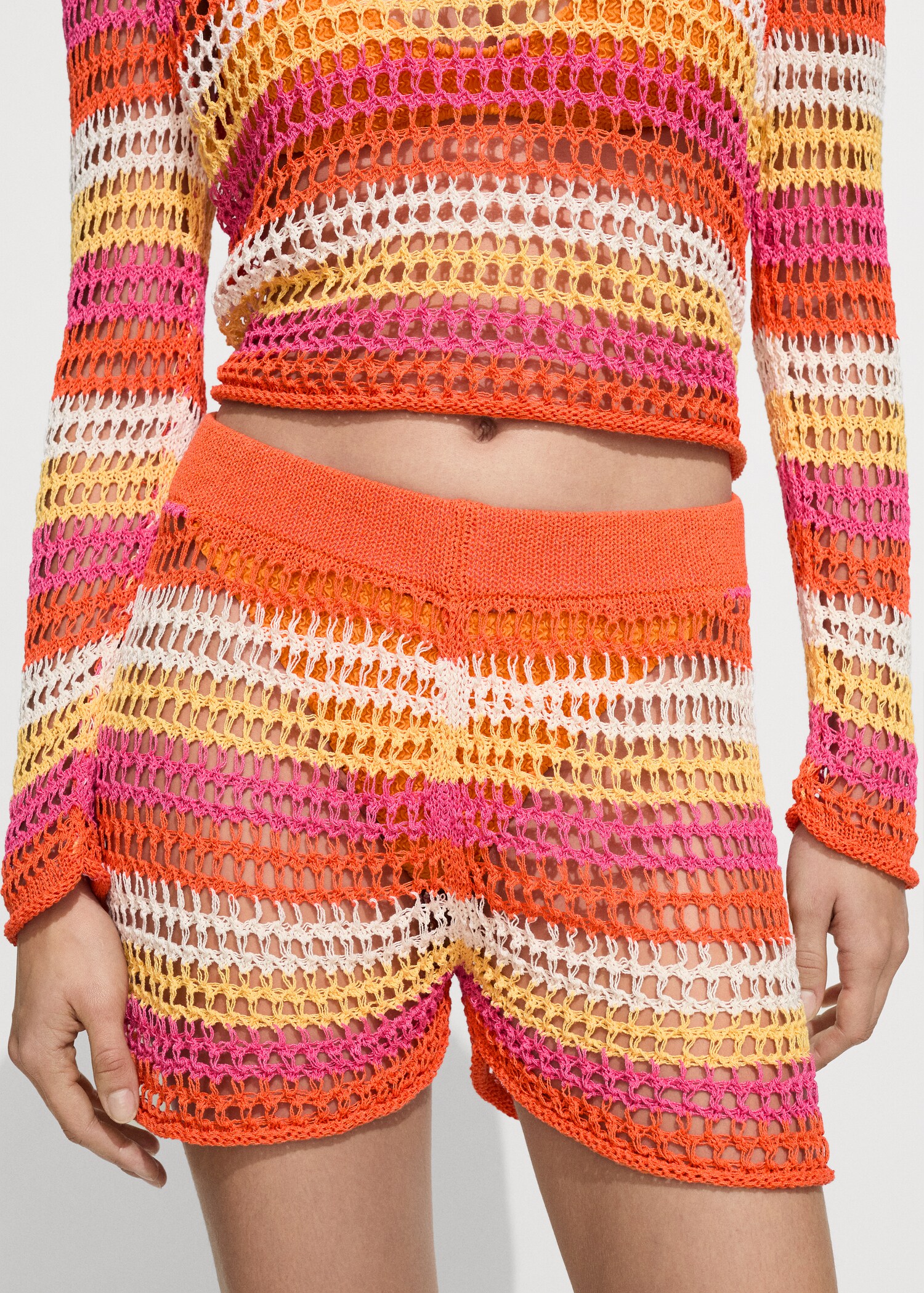 Shorts crochet combinado - Detalle del artículo 6