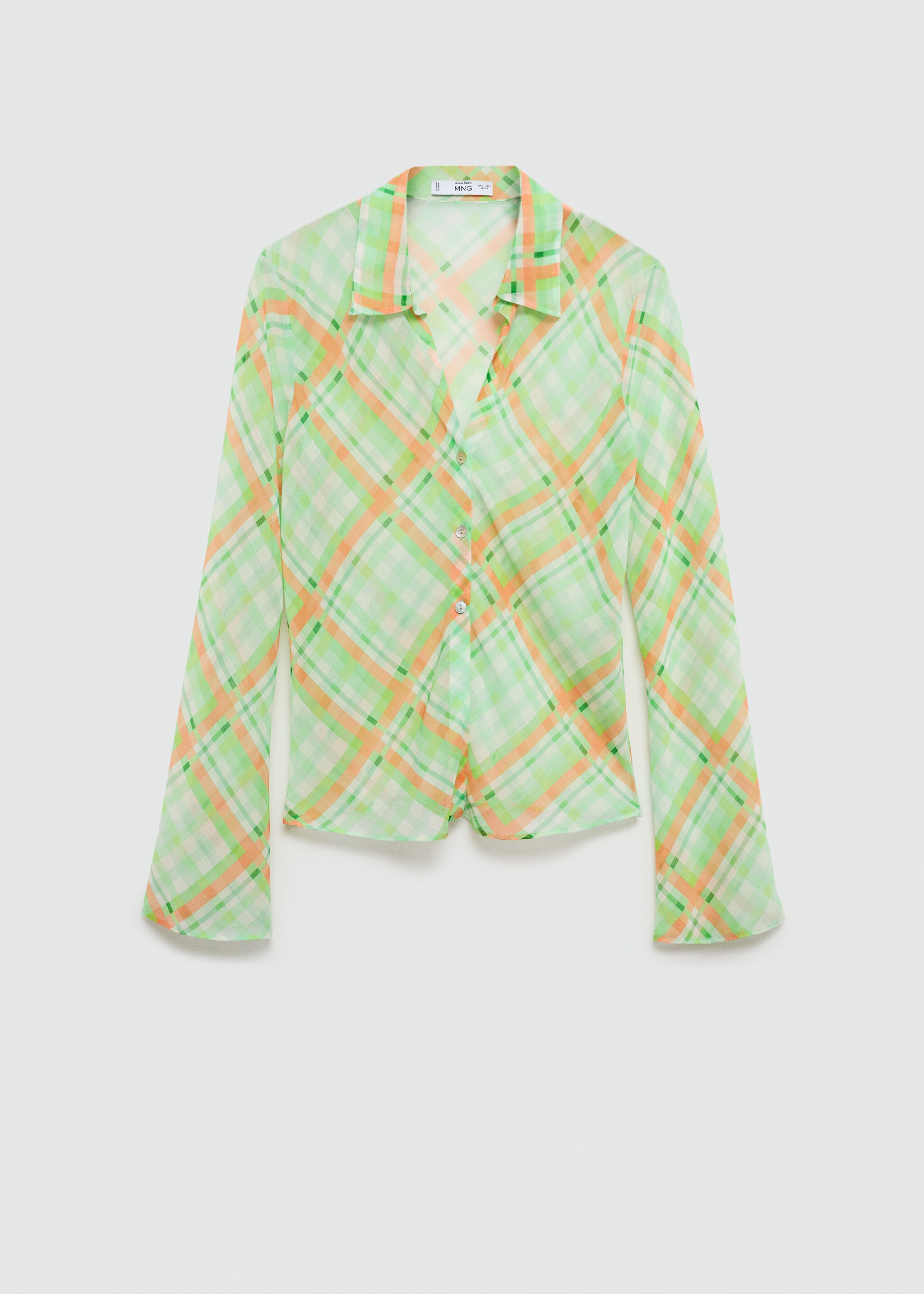 Check-print shirt - Article without model
