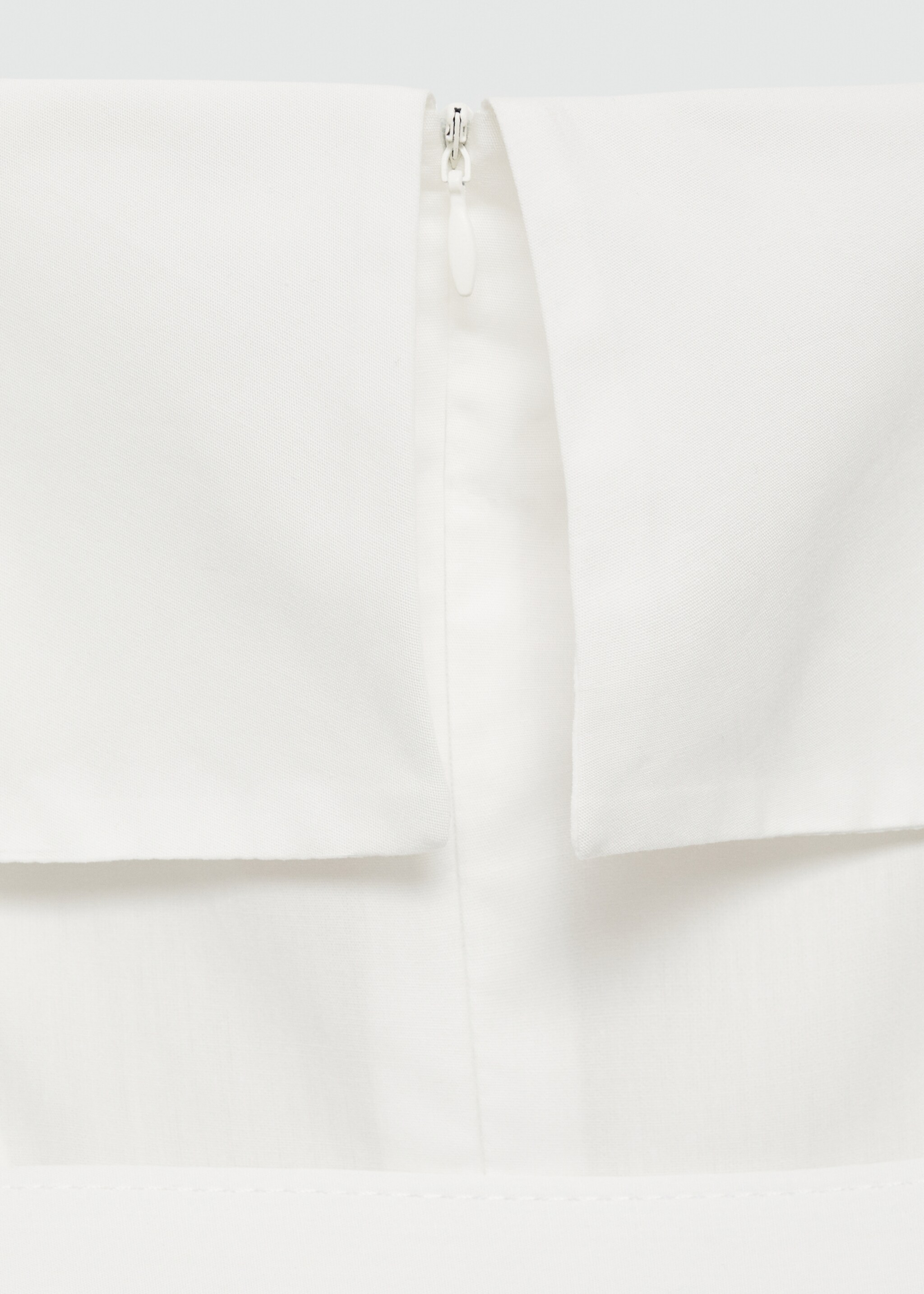 Vestido escote vuelto cinturón - Detalle del artículo 0, Blanco. Ref: 77050384-00.