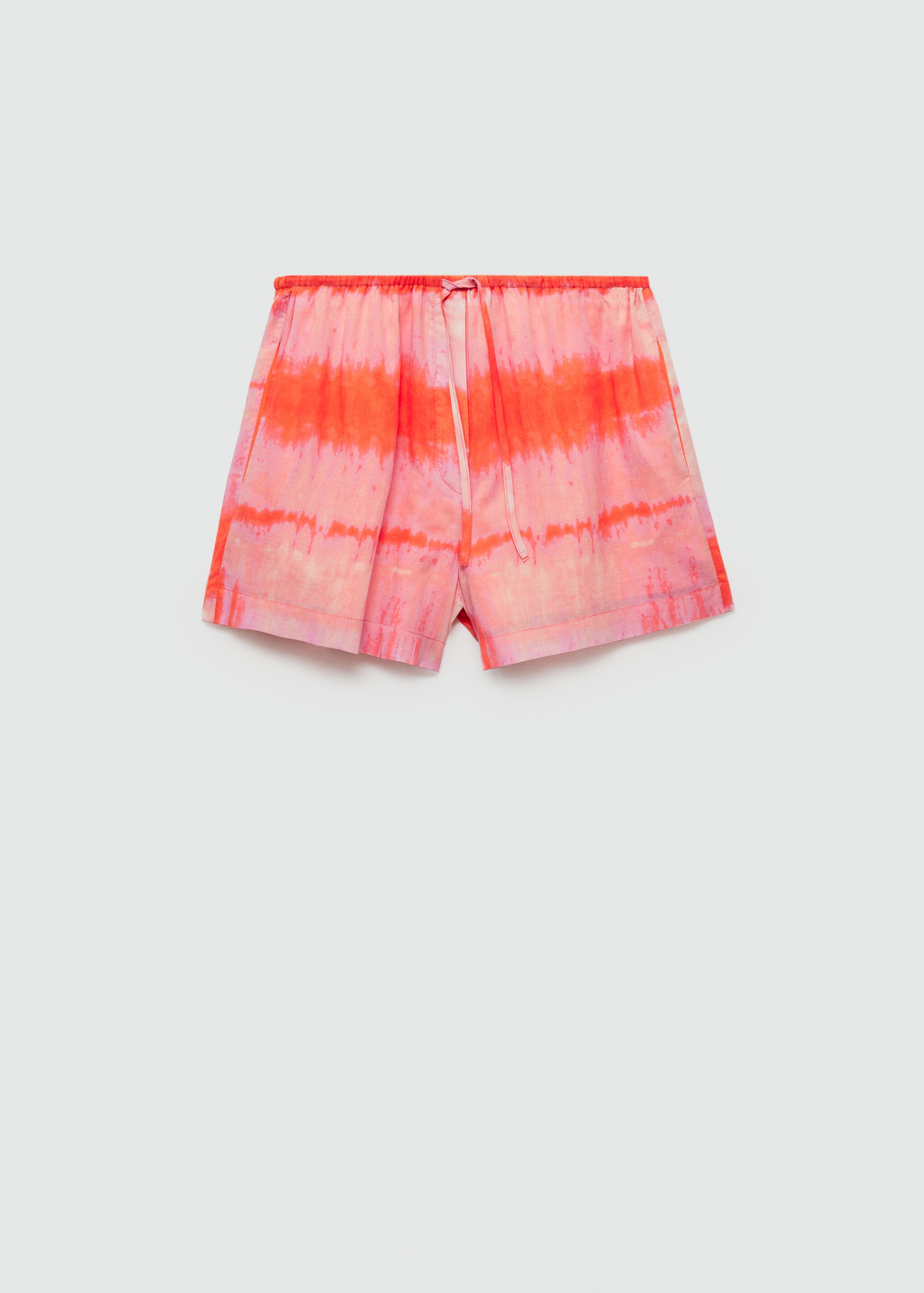 Printed shorts with elastic waist - Article without model