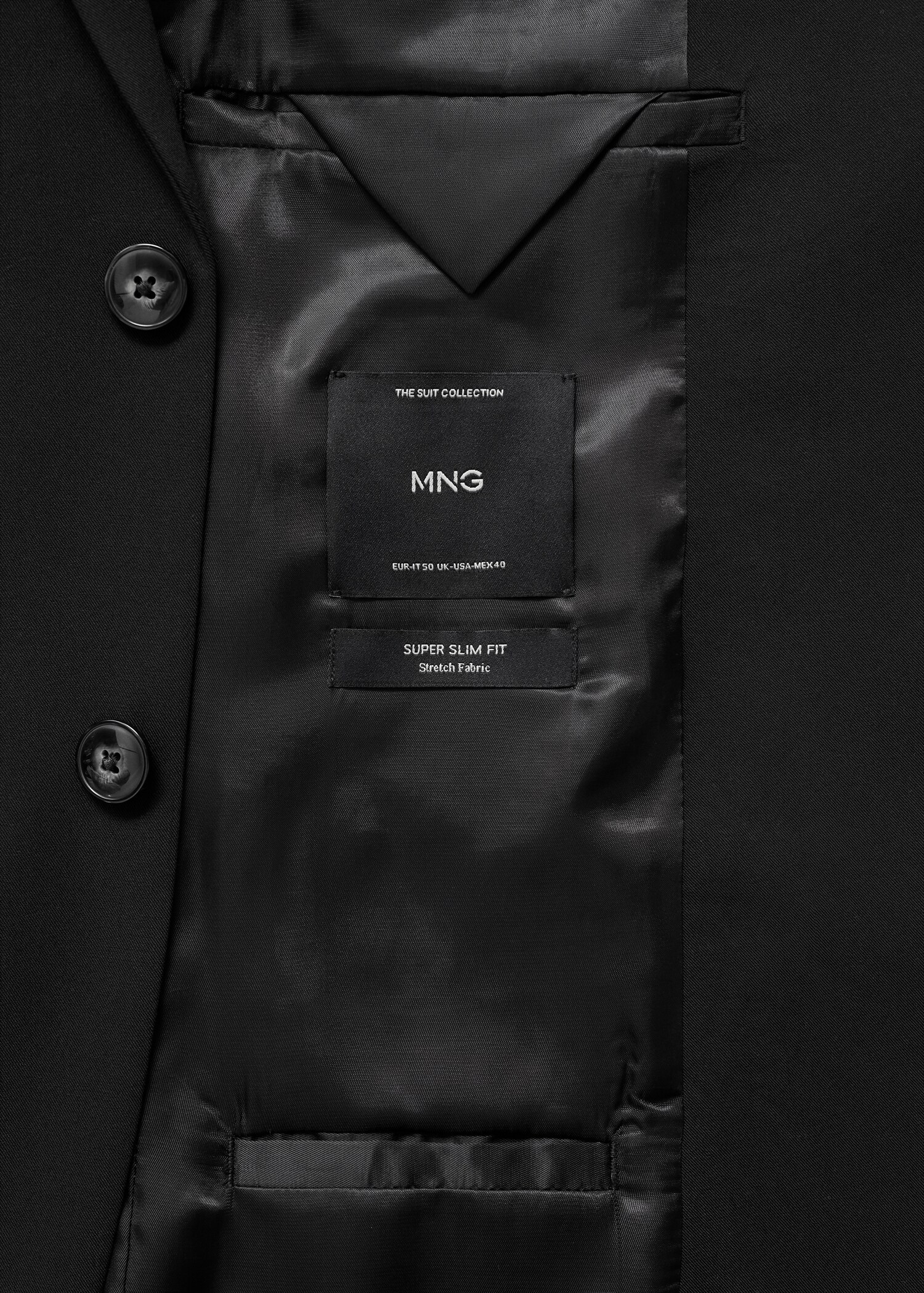 Super slim-fit suit jacket in stretch fabric - Details of the article 0