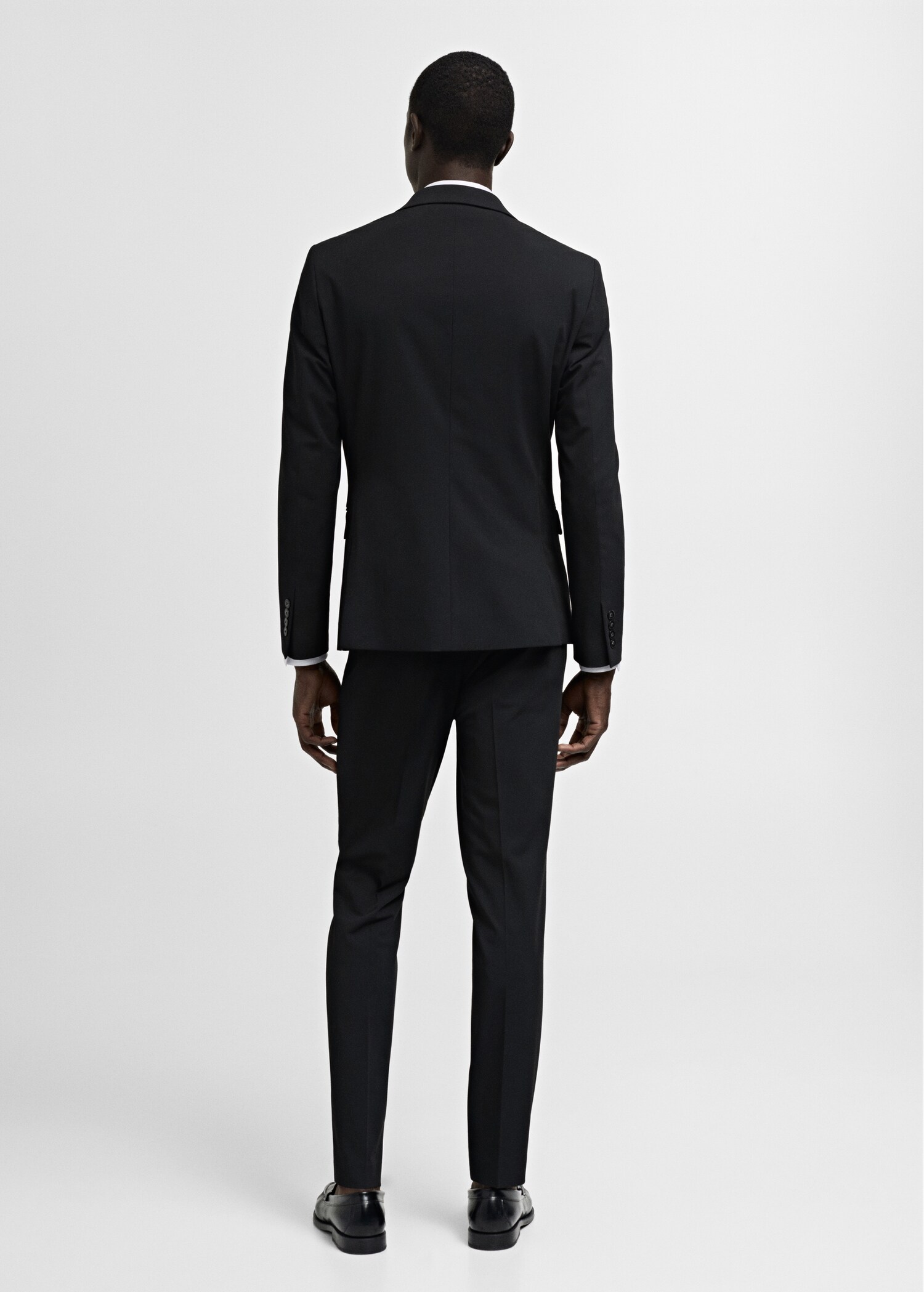 Super slim-fit suit jacket in stretch fabric - Reverse of the article