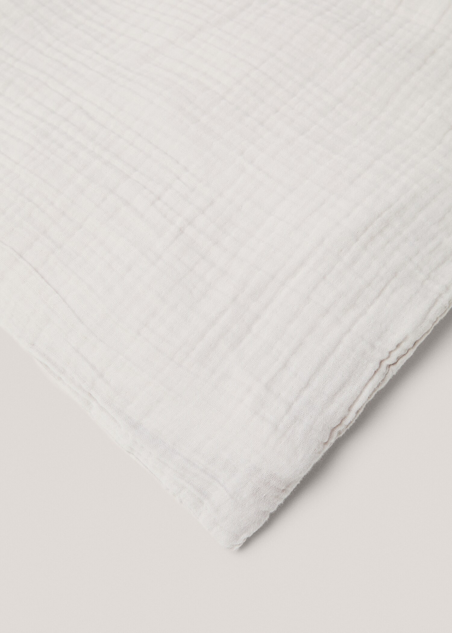 Cotton gauze duvet cover for king bed - Details of the article 3