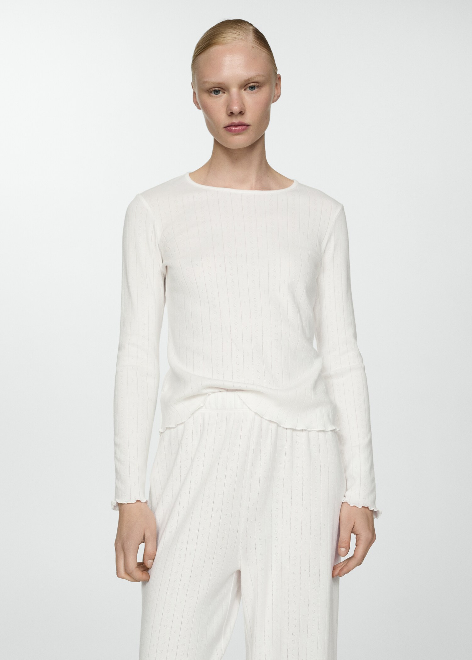 Pyjama deux pièces coton - Plan moyen