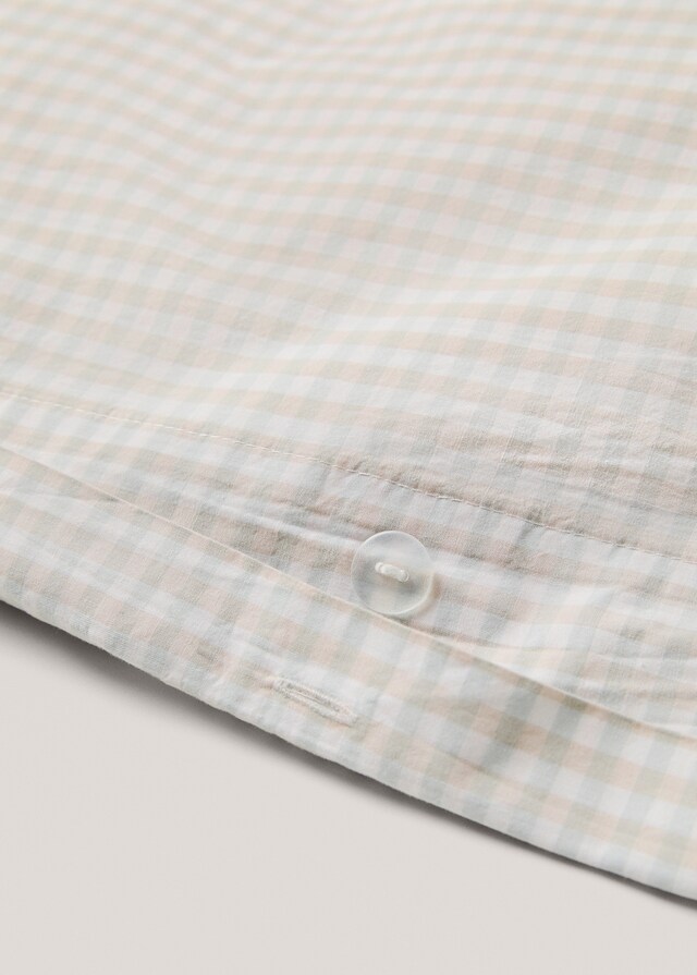 Housse de couette coton vichy Lit 150/160 cm - Home | MANGO France