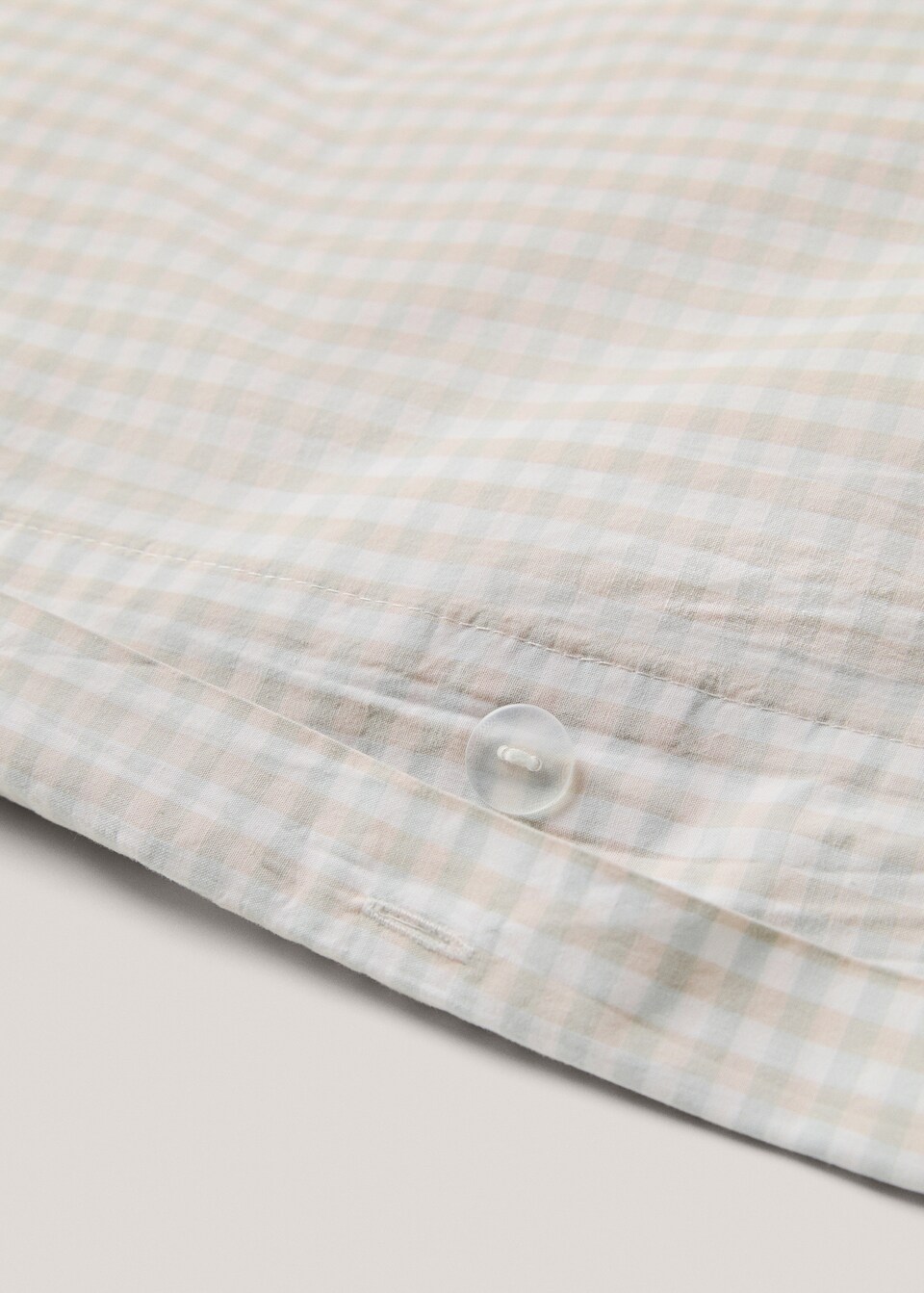 Housse de couette coton vichy Lit 150/160 cm - Home | MANGO France