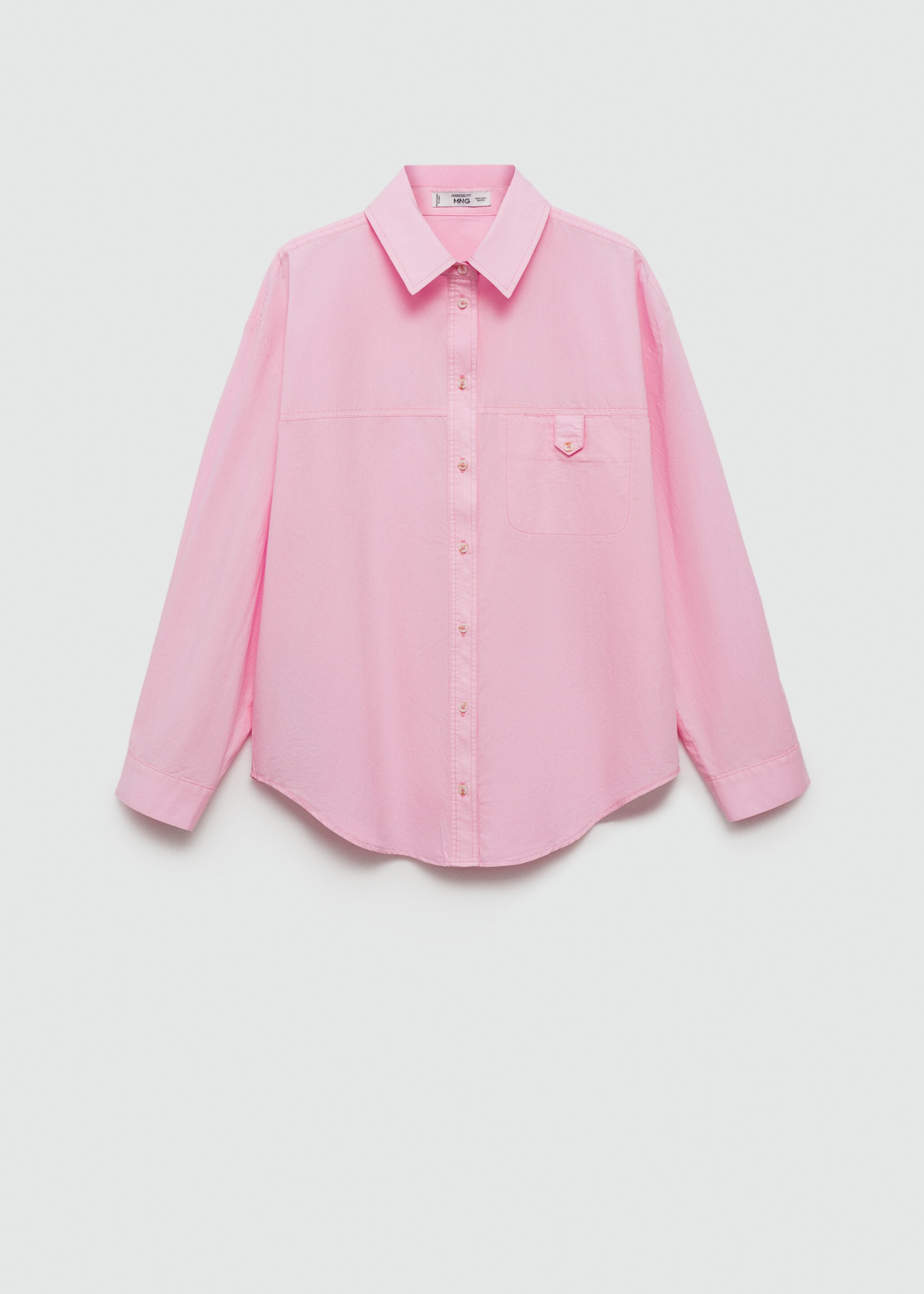 Chemise coton bouton décoratif - Article sans modèle
