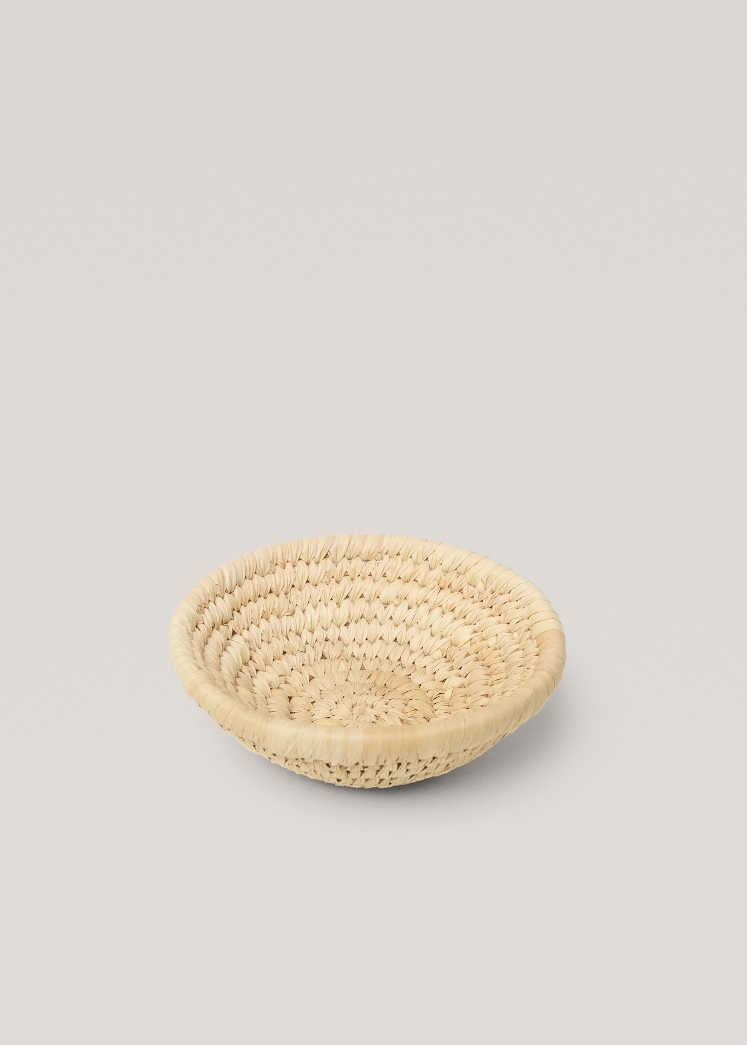 Round natural fibre tray - Details of the article 2