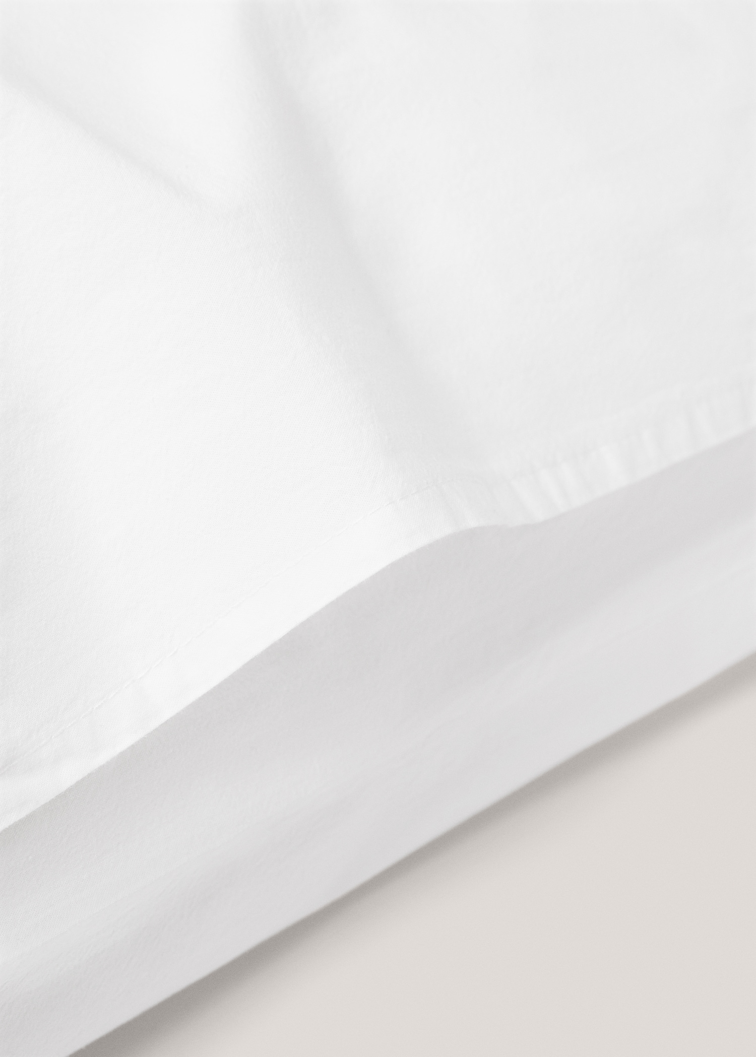 Floral embroidered cotton pillowcase 60x60cm - Details of the article 4