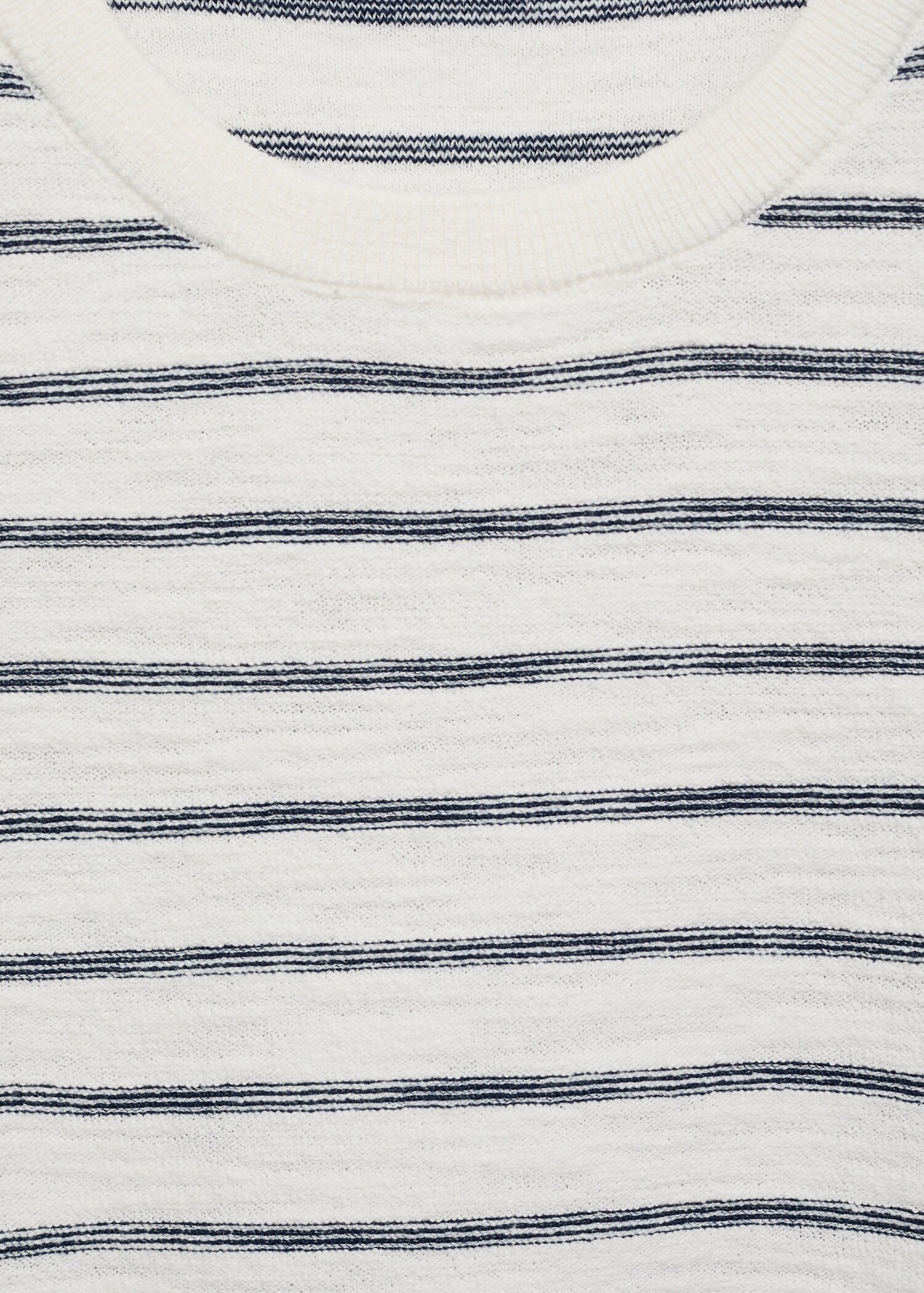 Striped knit cotton t-shirt - Details of the article 8