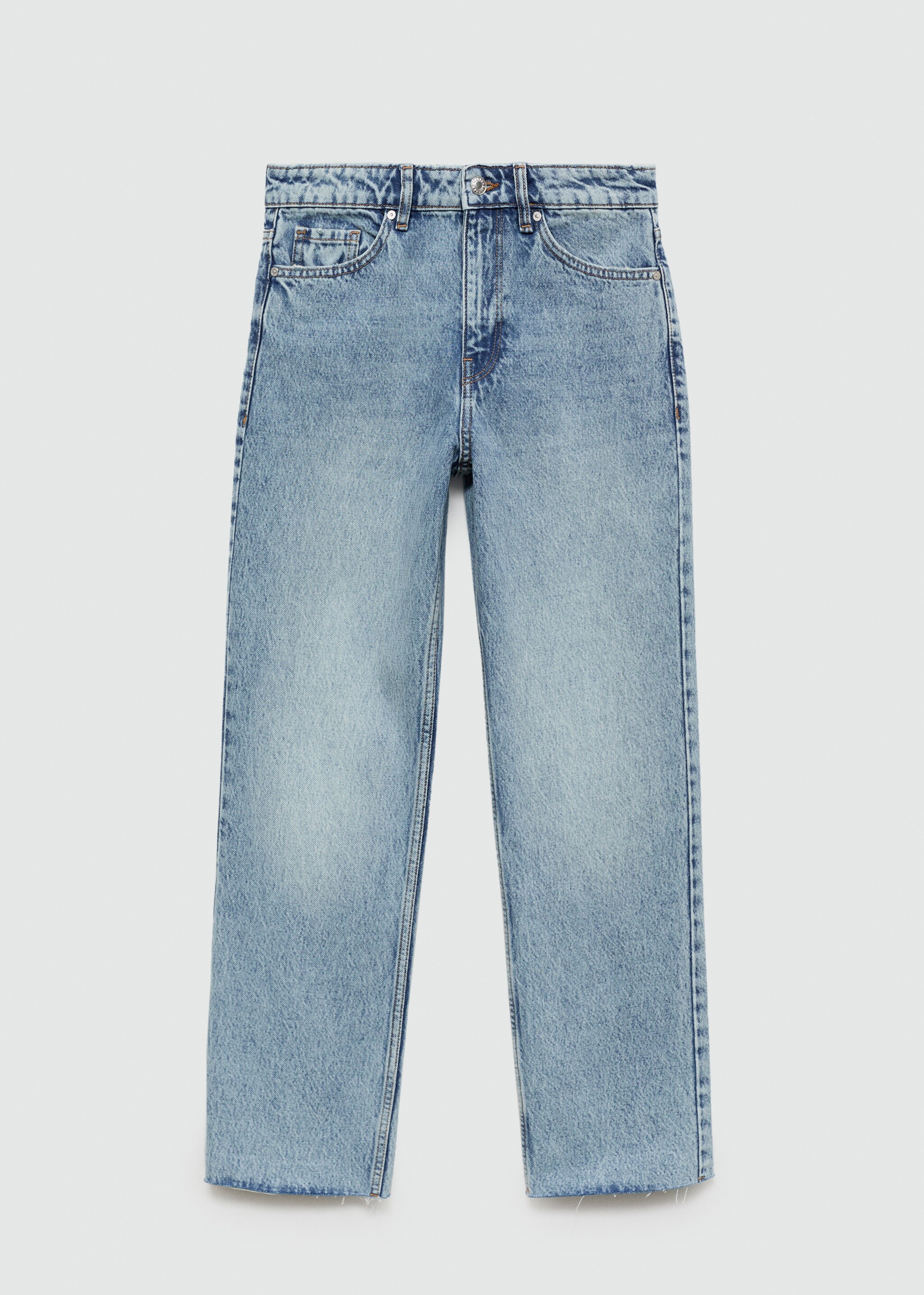 Straight-fit cropped jeans - Article without model