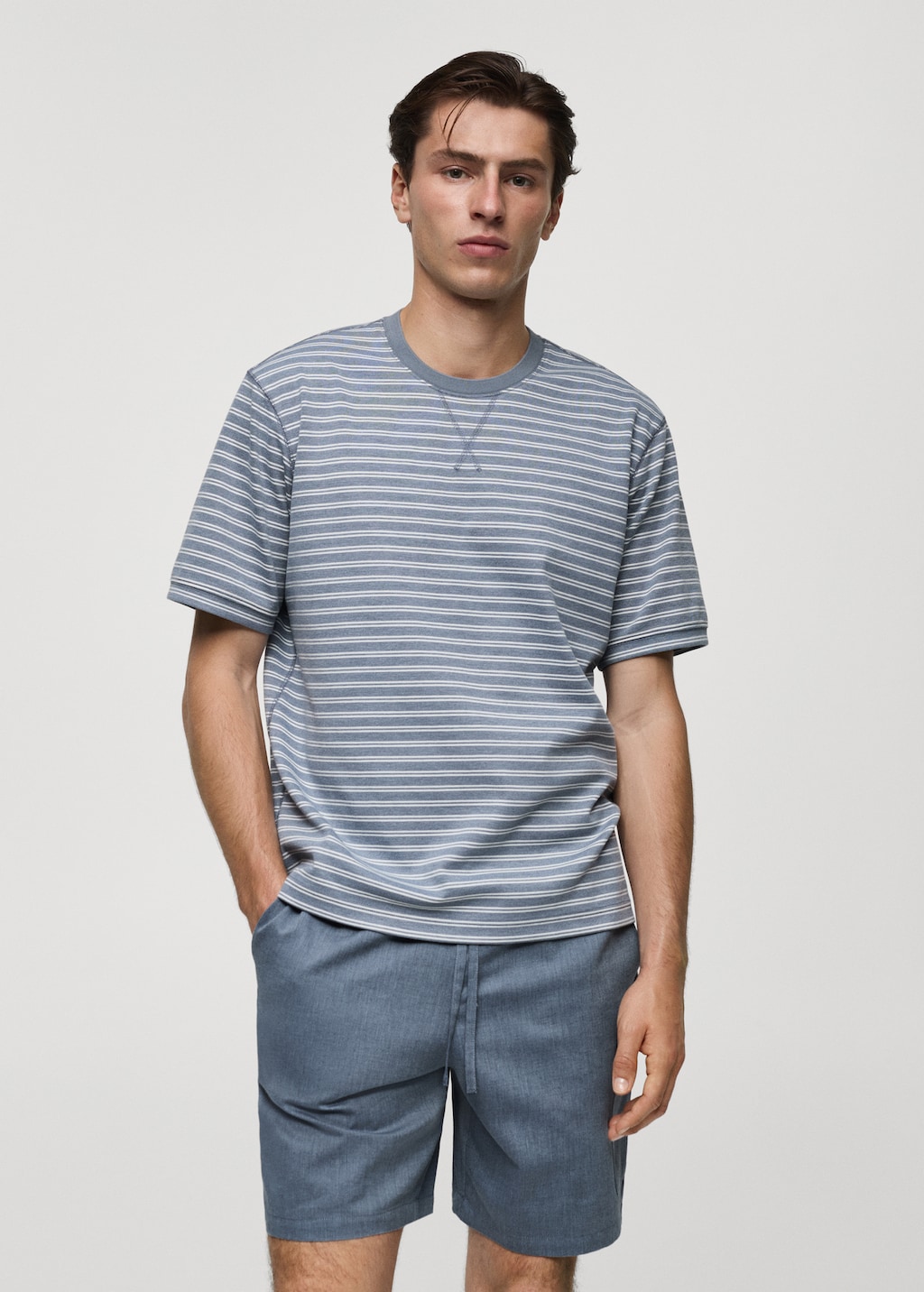Striped cotton pyjama pack Men MANGO Canada