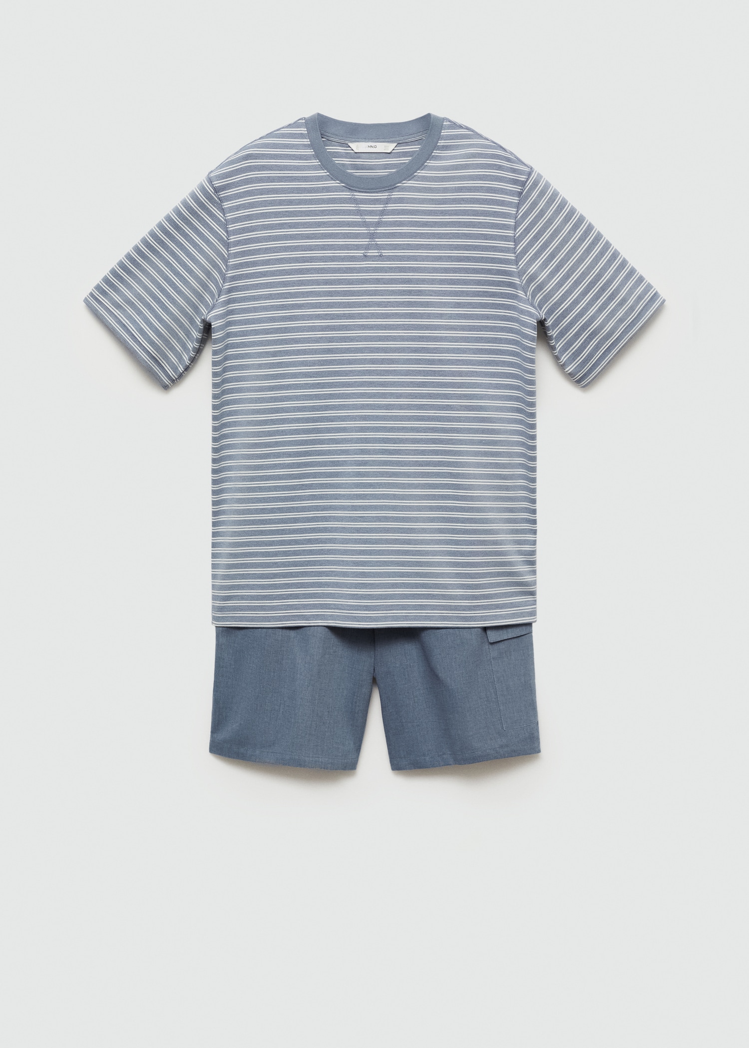 Striped cotton pyjama pack - Article without model