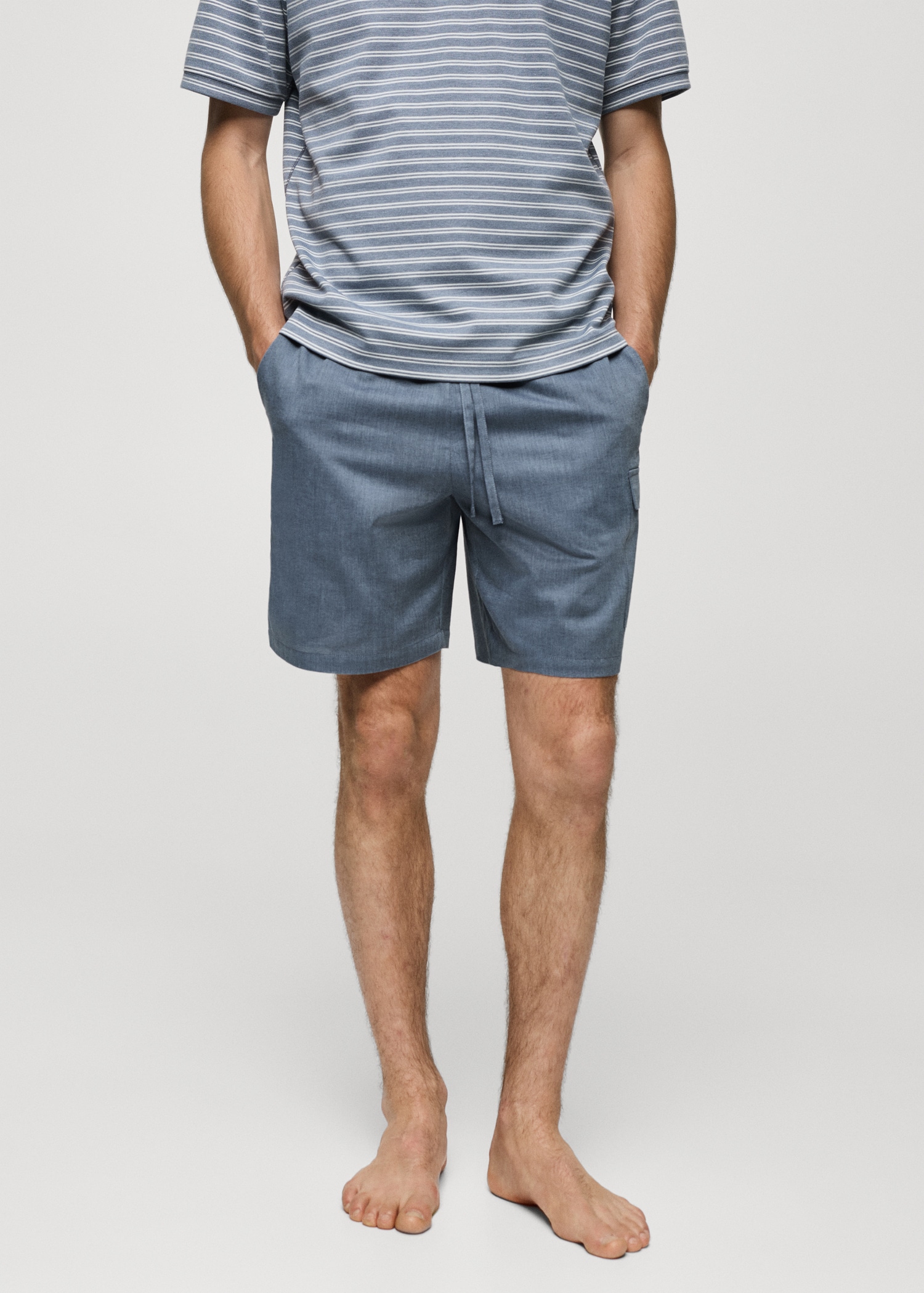 Striped cotton pyjama pack - Details of the article 1