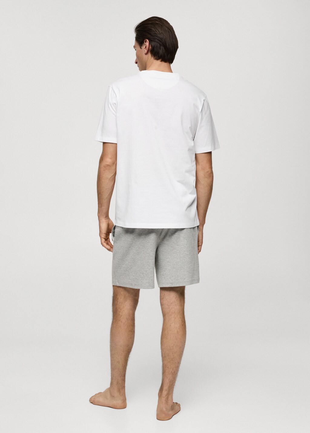 Pyjama shorts mens cotton sale