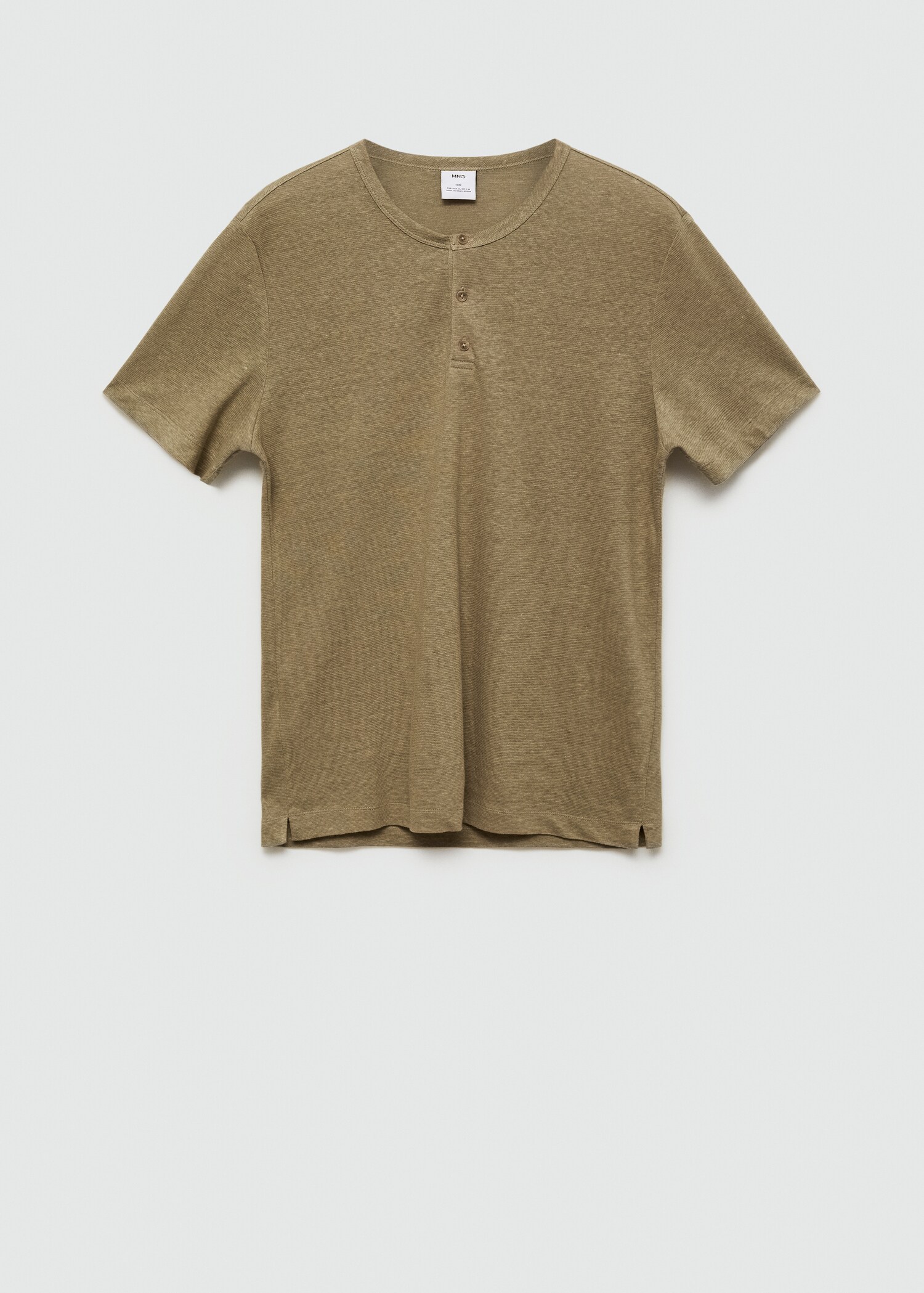 T-shirt slim-fit mélange de lin - Article sans modèle